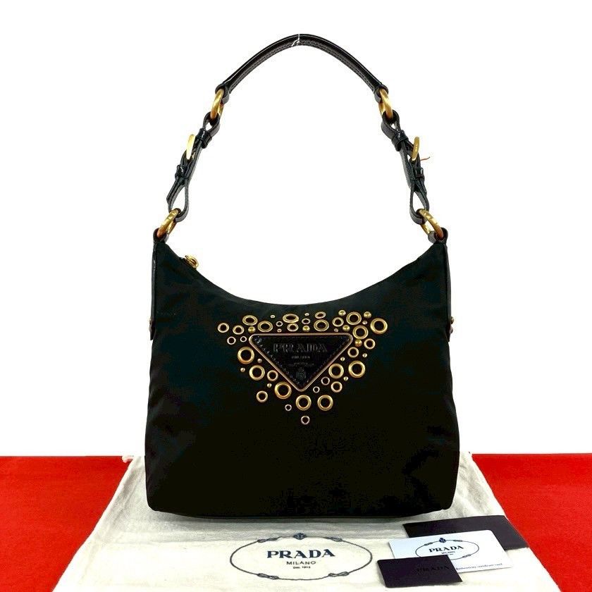 Prada Prada Prada Nylon Patent Leather Shoulder Bag Textile Shoulder Bag DUTY FREE for USA Size ONE SIZE - 1 Thumbnail