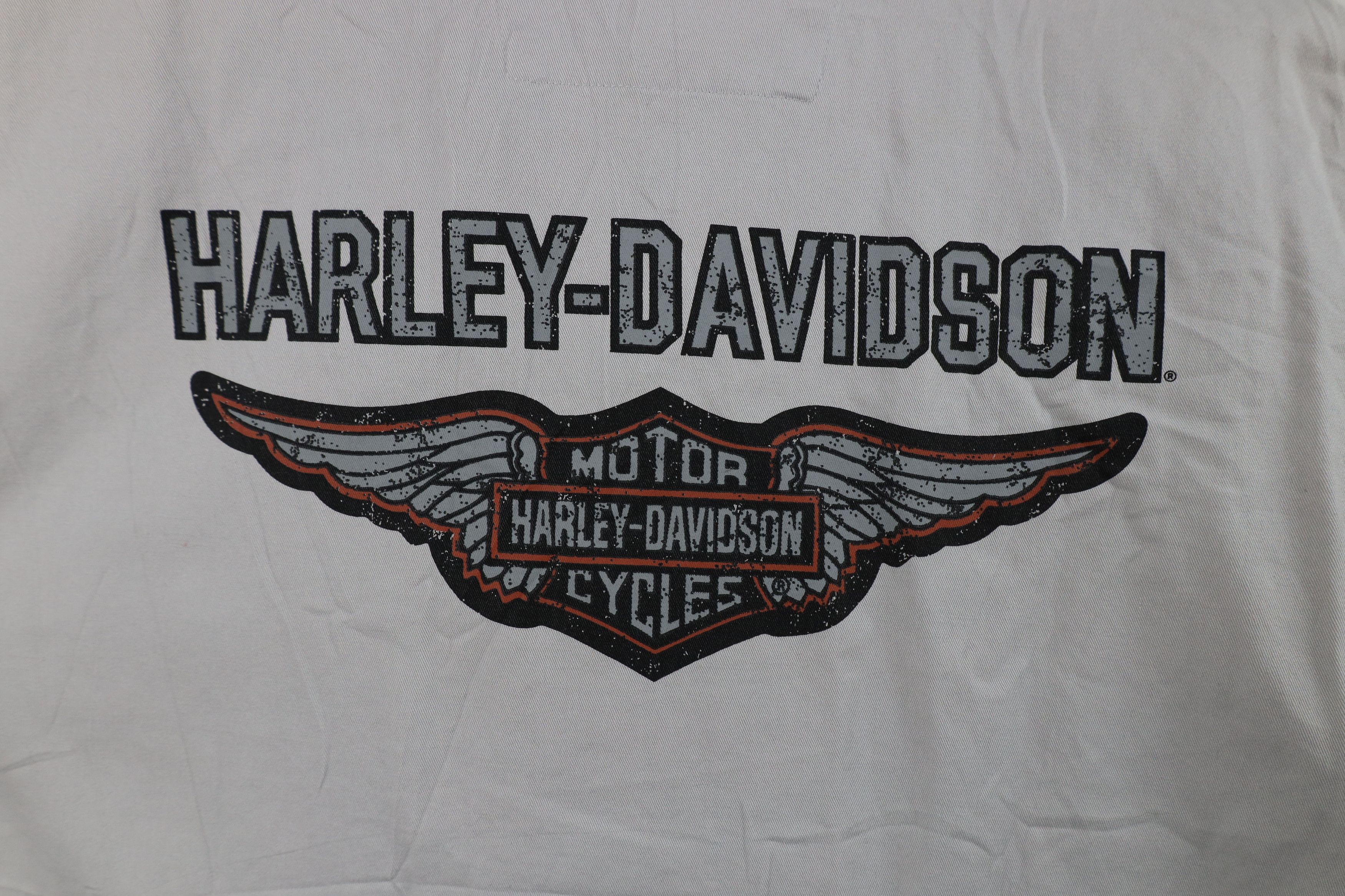 Harley Davidson Vintage Y2K Harley Davidson Off Sleeveless Button Down Shirt Size US XL / EU 56 / 4 - 11 Thumbnail