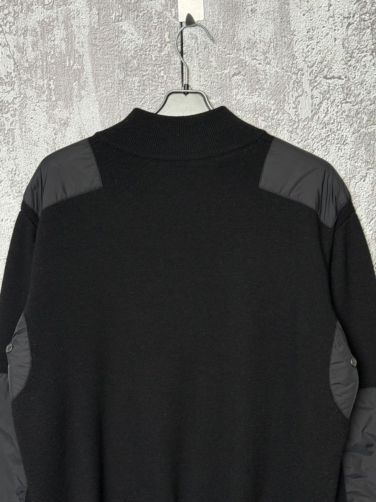 Prada Vintage Prada Sport Black Wool & Nylon Sweater Zip Pullover Size US L / EU 52-54 / 3 - 15 Thumbnail