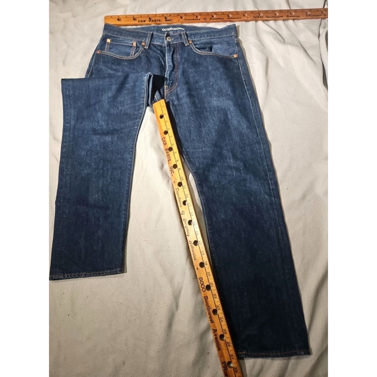 Levi's Levi's Outerknown Jeans Mens 34x30 Blue Denim Hemp Blend Western Pants Size US 34 / EU 50 - 7 Thumbnail