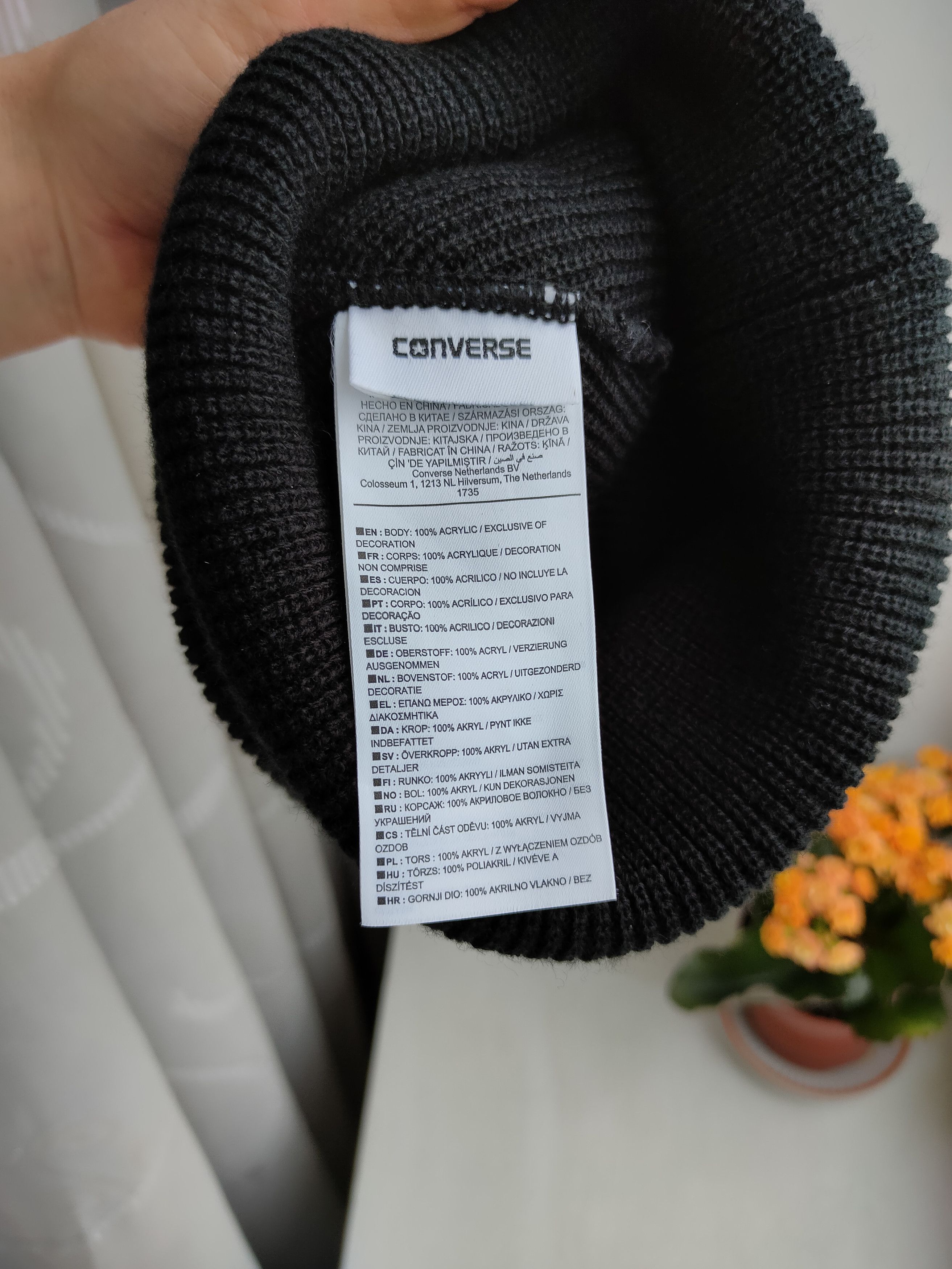 Converse Converse Big Logo Beanie hat snow hat Size ONE SIZE - 4 Thumbnail