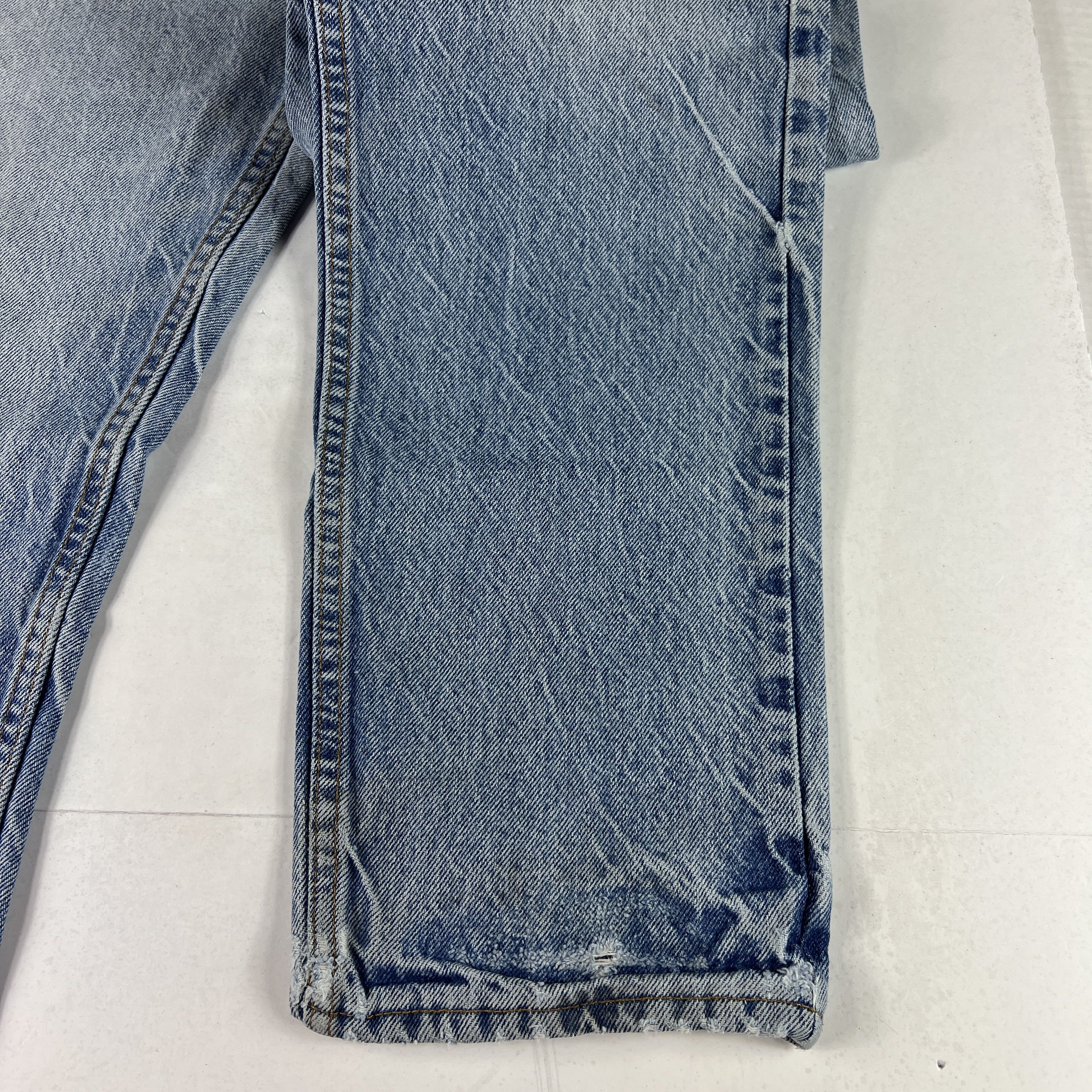 Levi's × Vintage VTG 90s Levi's Jeans 505 Straight Blue Denim Orange Tab Size US 34 / EU 50 - 10 Thumbnail