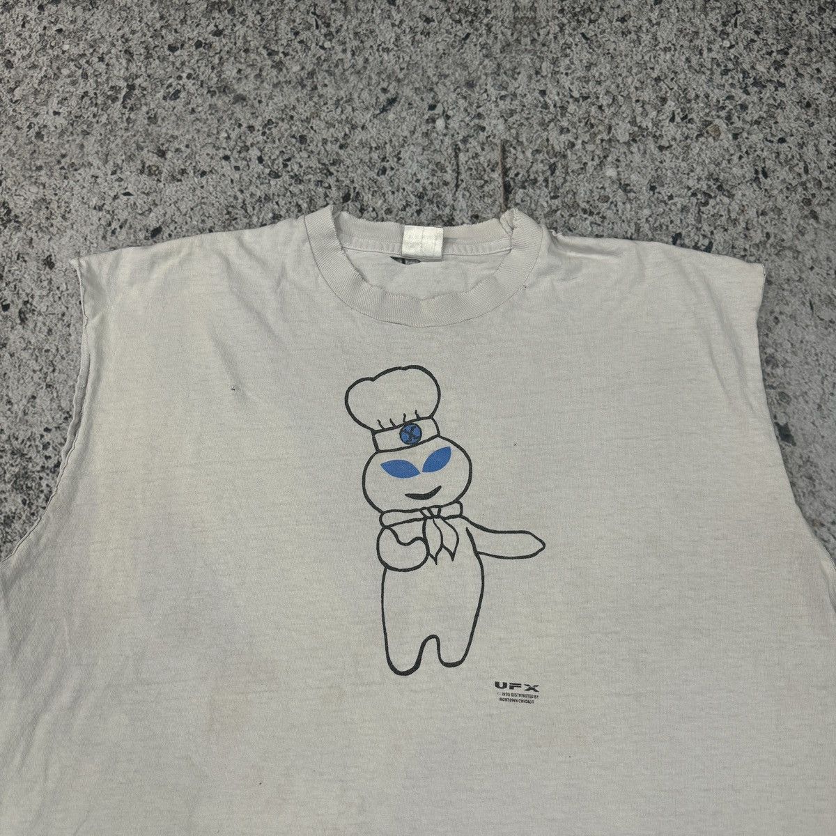 Vintage 90s Doughboy Thrashed Mobtown Chicago Shirt ERD Grunge Size US XL / EU 56 / 4 - 17 Thumbnail