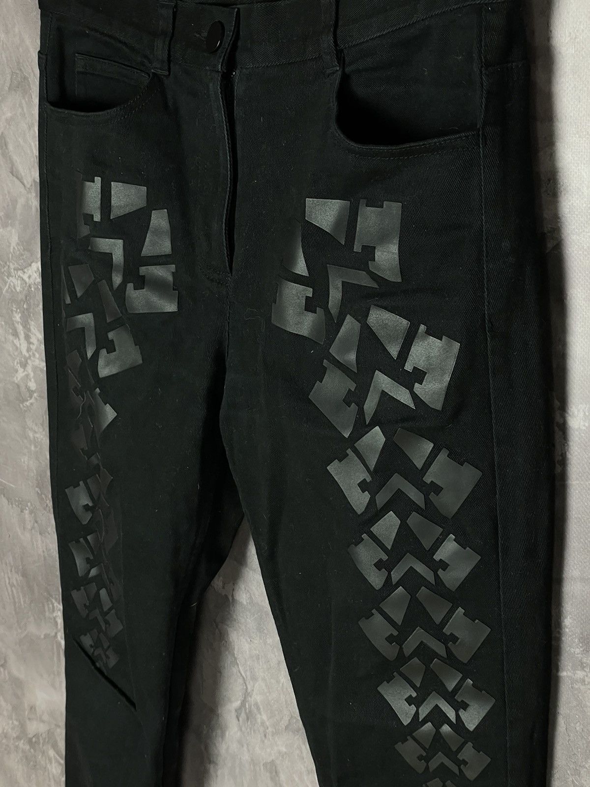 Alexander Wang × H&M ALEXANDER WANG X HM BLACK SKINNY DENIM JEANS OPIUM Size 28" / US 6 / IT 42 - 4 Thumbnail