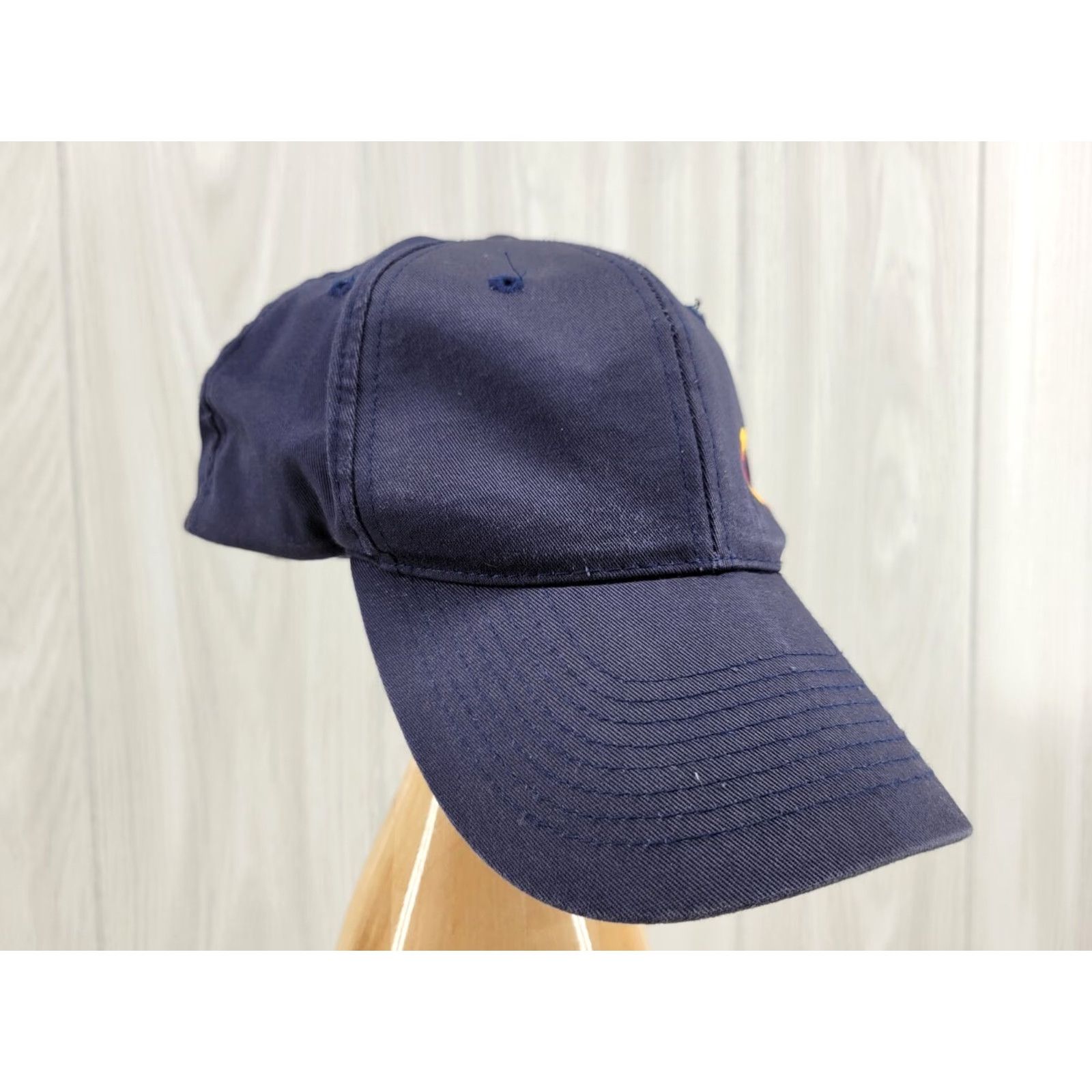 Logo 7 Burger King Embroidered Small Logo Blue Employee Crew Snapback Hat Size ONE SIZE - 3 Thumbnail