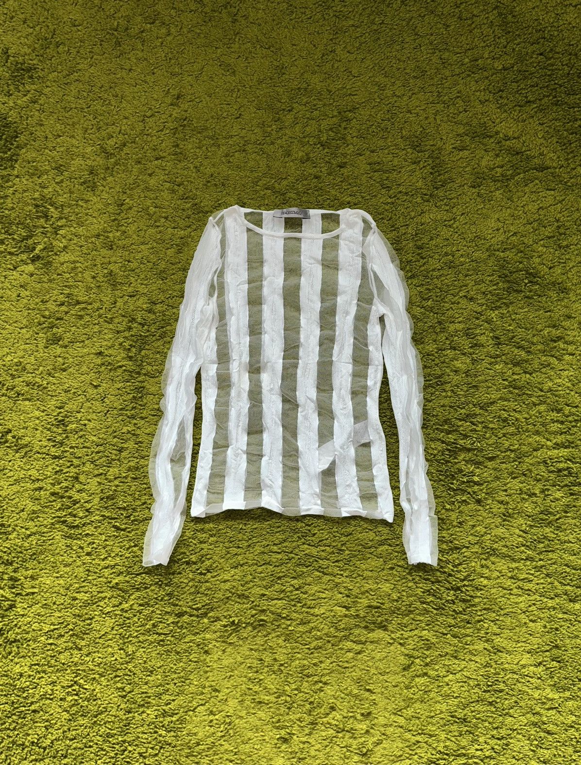 Sportmax Max Mara Sportmax mesh striped longsleeve Size S / US 4 / IT 40 - 1 Thumbnail