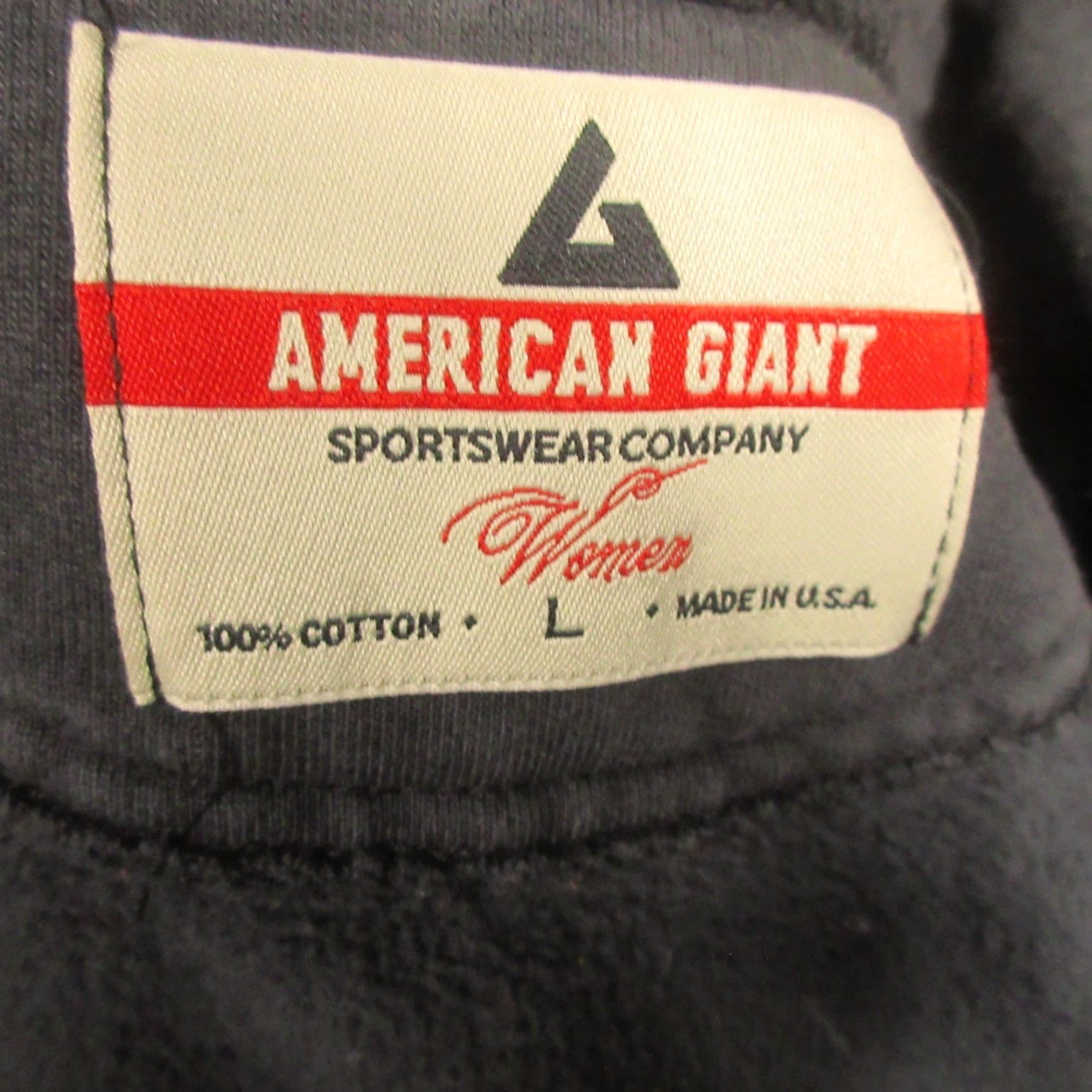 Vintage American Giant Hoodie Womens M Black heavy Cotton Fleece Full Zip USA Faded Size M / US 6-8 / IT 42-44 - 3 Thumbnail