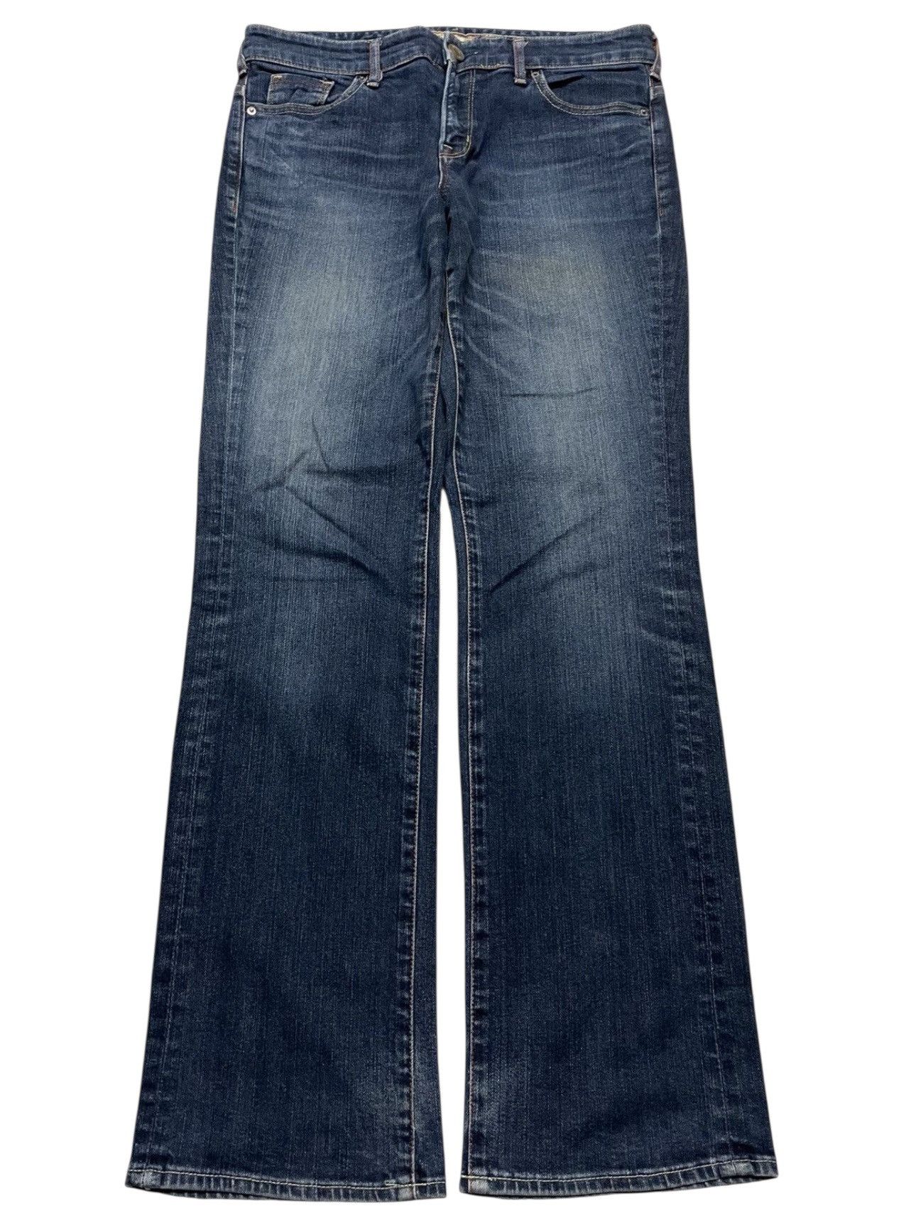Japanese Brand 💥Flare💥Vintage Japanese Flared Jeans Mudwash Style Size 30" / US 8 / IT 44 - 1 Thumbnail