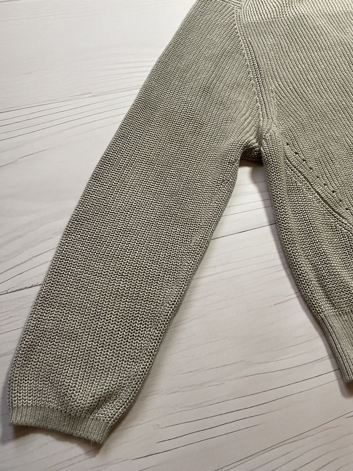 Acne Studios Acne Studios Deborah Chunky SS16 V-neck Linen sweater Size L / US 10 / IT 46 - 17 Thumbnail