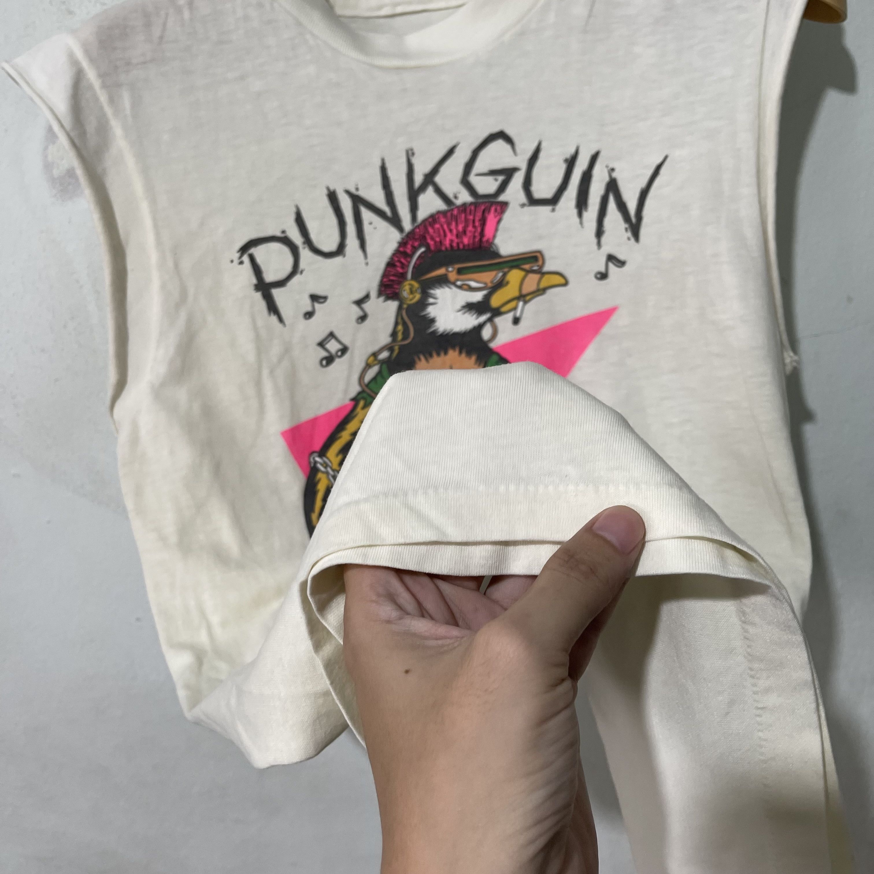Vintage Vintage 80s Punkguin T-Shirt Punk Size US XS / EU 42 / 0 - 7 Thumbnail