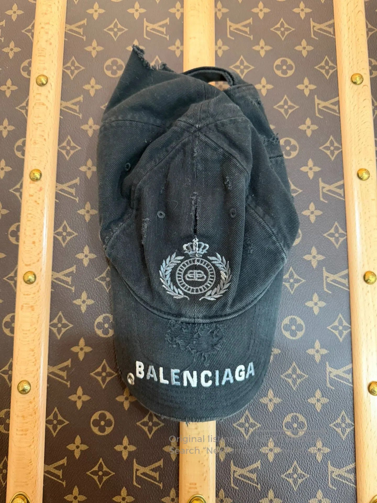 Balenciaga Balenciaga Distressed Wheat Ear Baseball Cap. Size ONE SIZE - 1 Thumbnail