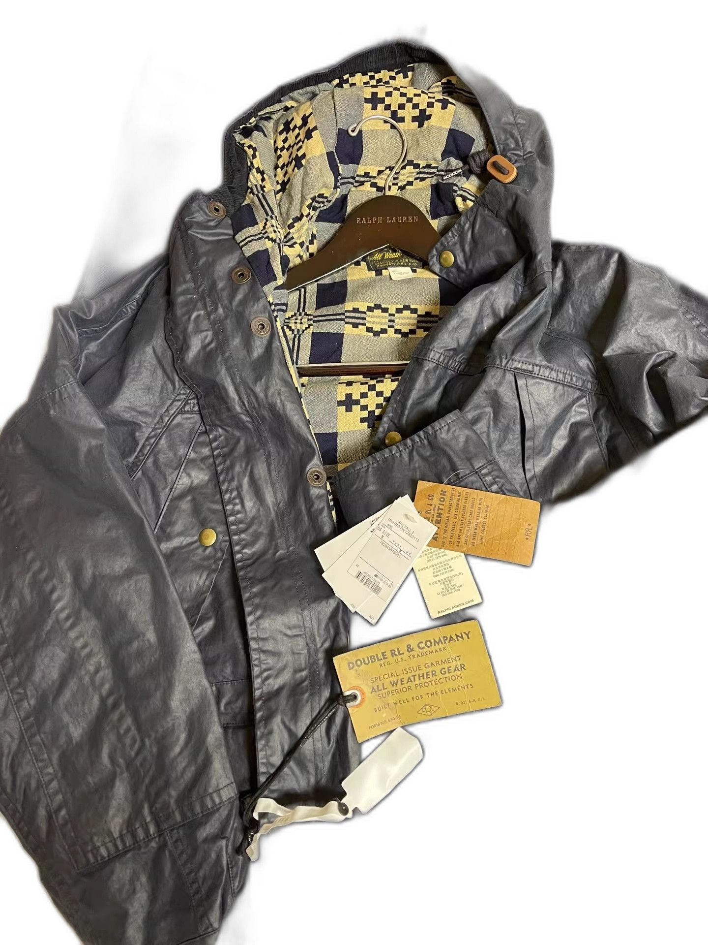 RRL Ralph Lauren RRL Vintage Waxed Hooded Trench Jacket Size US M / EU 48-50 / 2 - 1 Thumbnail