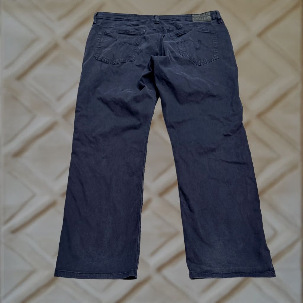 Vintage AG Adriano Goldschmied The Everett Slim Straight Chino Pants Mens 38x32 Blue Size US 38 / EU 54 - 1 Thumbnail