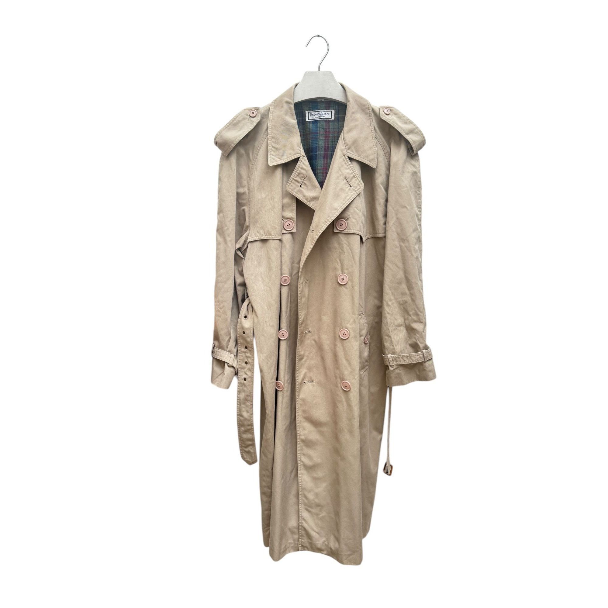 Yves Saint Laurent Beige Trench Coat Size US XL / EU 56 / 4 - 1 Thumbnail