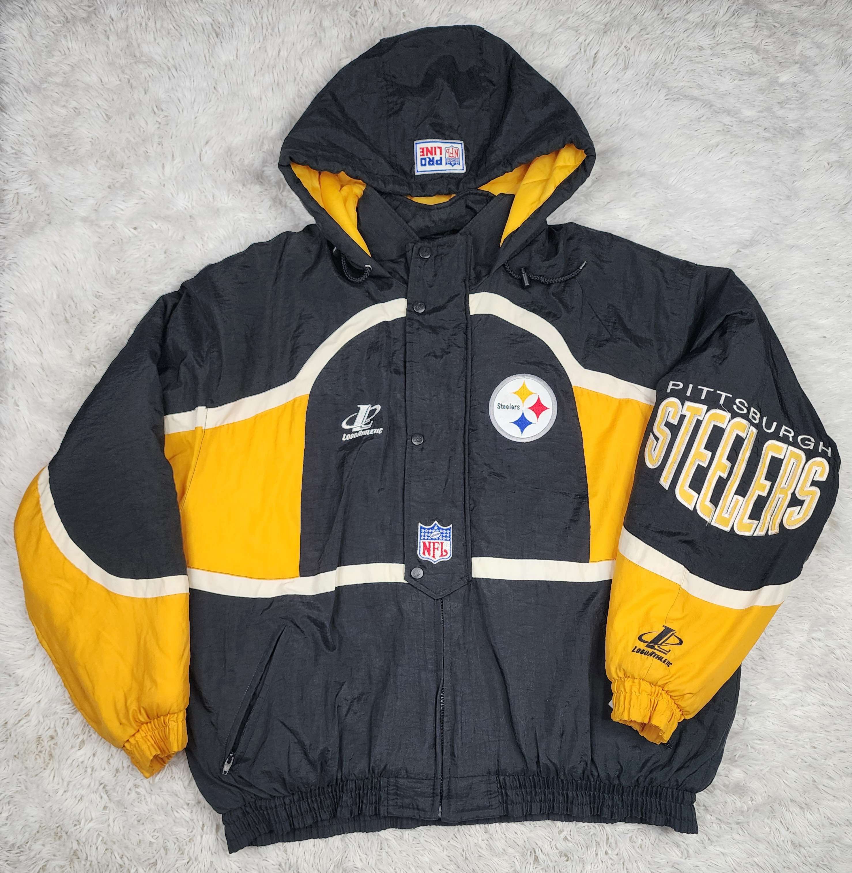 Logo Athletic Vintage Logo Athletic Pittsburgh Steelers NFL hoodied jacket Size US XL / EU 56 / 4 - 1 Thumbnail