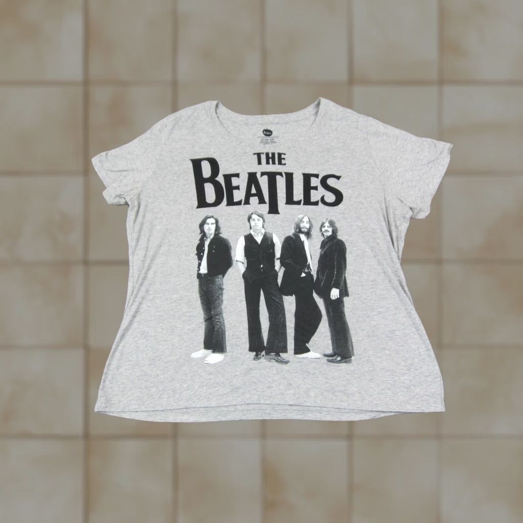Vintage The Beatles Shirt Womens 2X Gray Legend Band John Lennon Paul McCartney Size XXL / US 16-18 / IT 52-54 - 1 Thumbnail