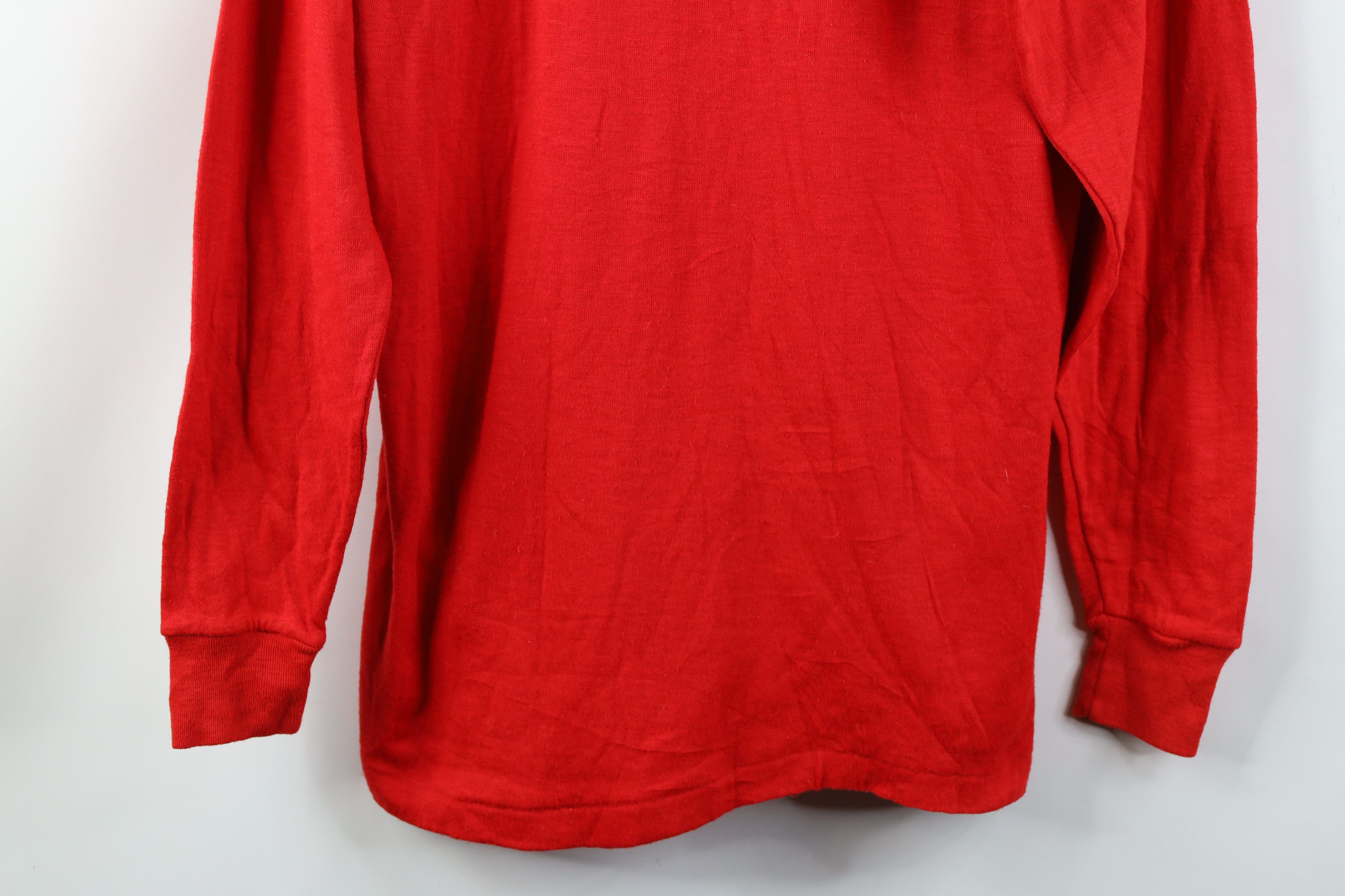 Vintage Vintage 70s Streetwear Thermal Knit Turtleneck T-Shirt USA Size US XL / EU 56 / 4 - 3 Thumbnail