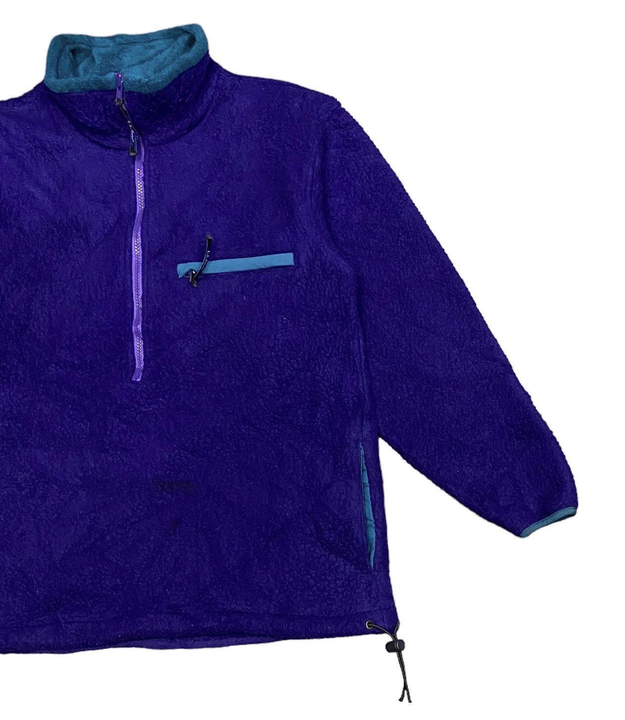 L.L. Bean Vtg LL Bean’s Halfzip Sherpa Fleece Jacket (M) Size M / US 6-8 / IT 42-44 - 3 Thumbnail