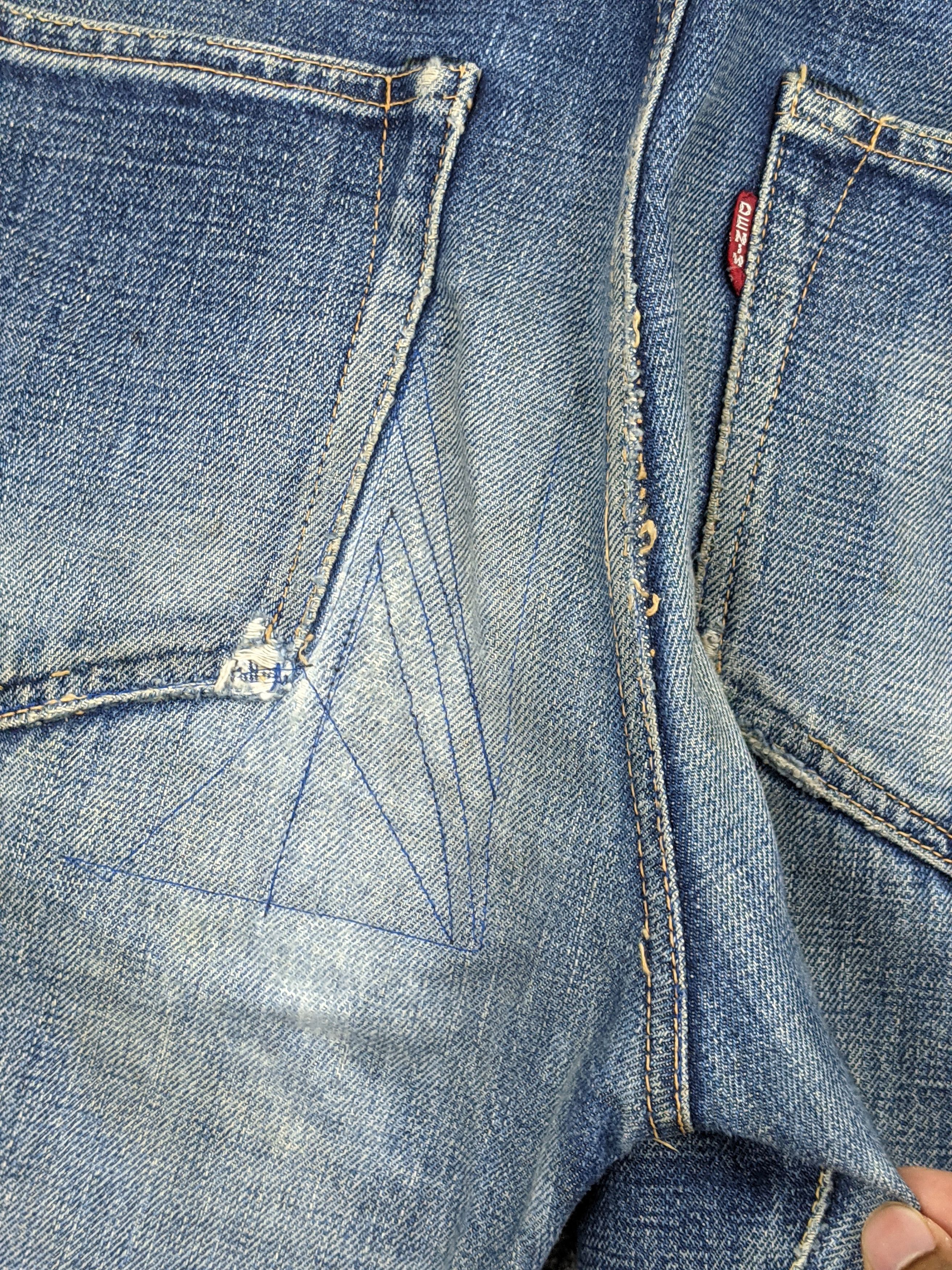 Denime × Japanese Brand × Vintage Vintage Denime Selvedge Faded Blue Jeans DJ0017Z Size US 27 - 12 Thumbnail