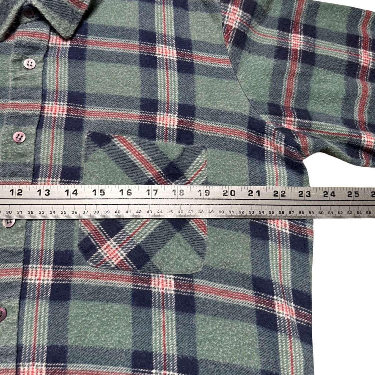 Other Vintage Distressed 70 80s Chandler Blue Plaid Flannel Shirt Size US M / EU 48-50 / 2 - 4 Thumbnail