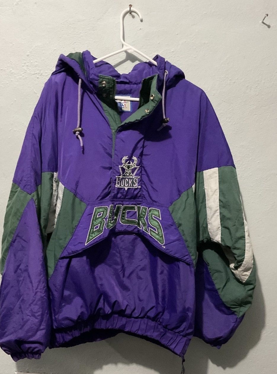 image of Nba Milwaukee Bucks Starter Jacket in Purple, Men's (Size XL)