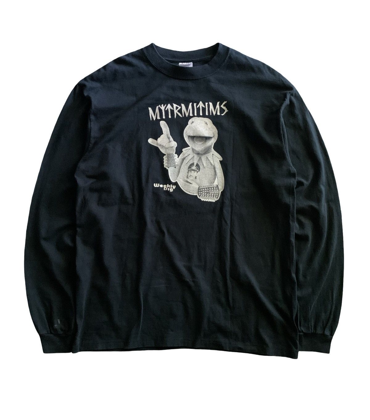 Japanese Brand Vintage Y2k Muppets"Kermit The Frog Metal Rockers Size US L / EU 52-54 / 3 - 1 Thumbnail