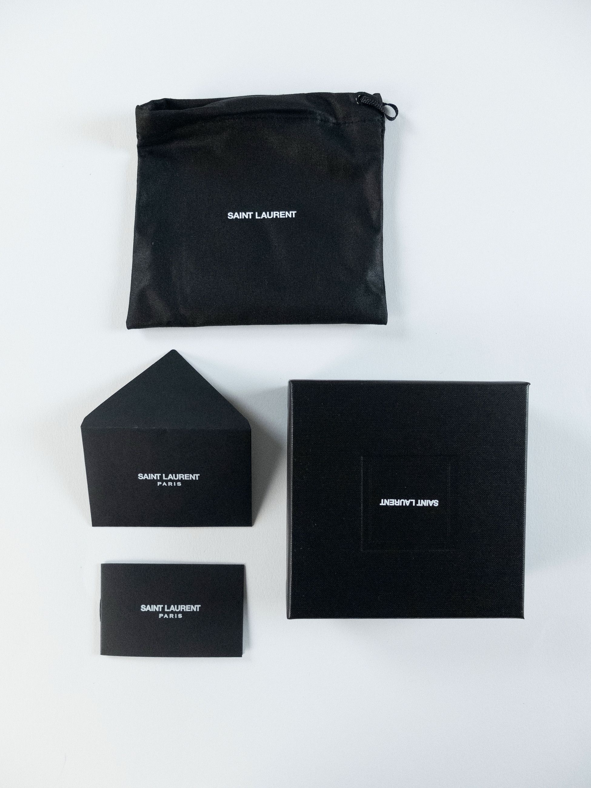 Saint Laurent Paris SAINT LAURENT black leather curb card holder + keyring q Size ONE SIZE - 12 Thumbnail
