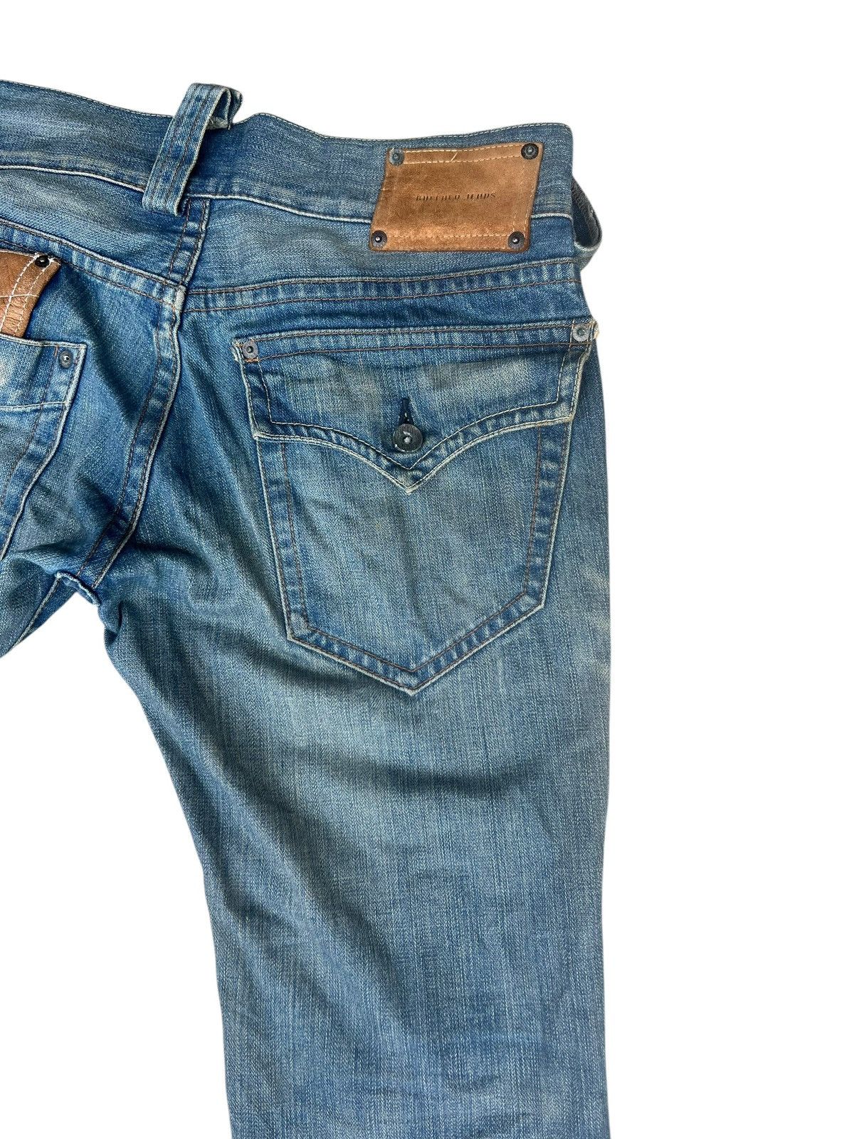BUFFALO BOBS Vintage Buffalo Jeans Distress Dirty Mud Denim Bootcut Jeans Size US 31 - 16 Thumbnail