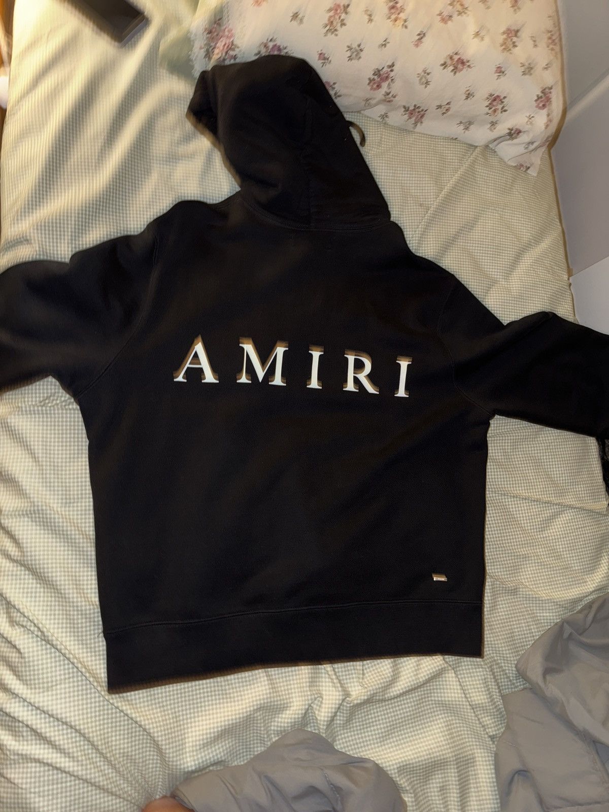 Amiri Amiri Logo print cotton hoodie medium Size US M / EU 48-50 / 2 - 4 Thumbnail
