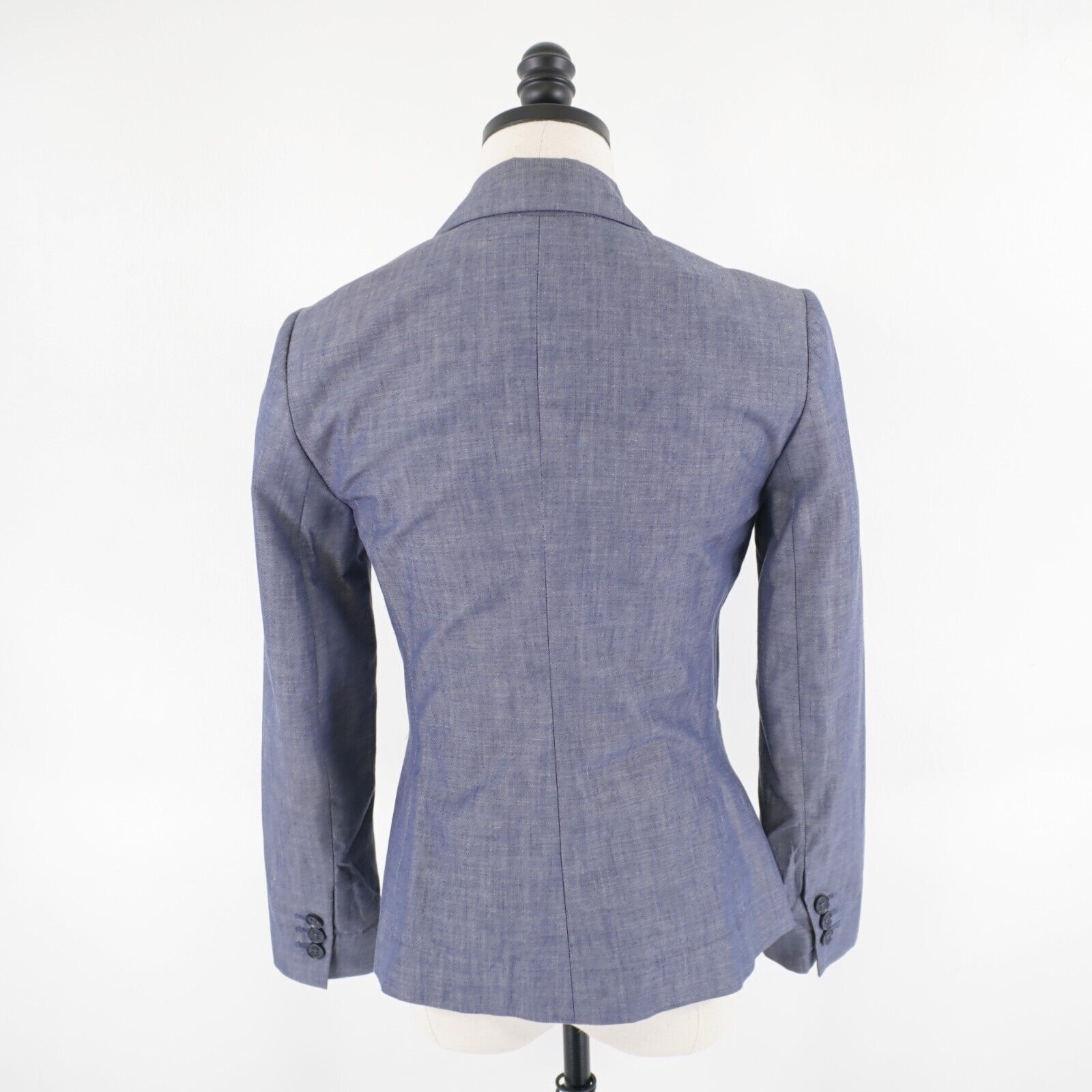 Express Express Polyester Blend Blue Size 4 2 Button Blazer Size S / US 4 / IT 40 - 5 Thumbnail