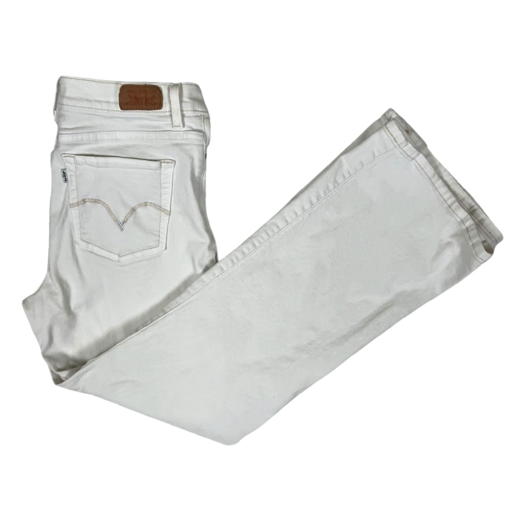 Levi's VINTAGE Levi's Jeans 512 Bootcut White Denim Slimming 14M 90s Retro USA 30x30 Womens Jeans Size 36" / US 14 / IT 50 - 2 Thumbnail