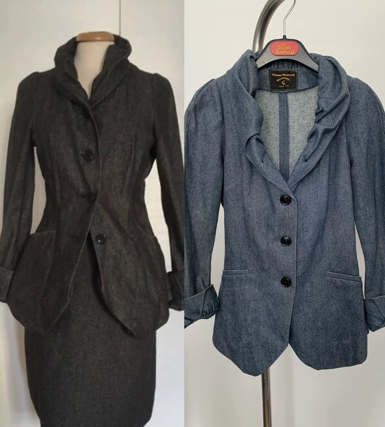 Vivienne Westwood Vivienne Westwood Buckskin denim jacket with a Queen Victo Size S / US 4 / IT 40 - 1 Thumbnail