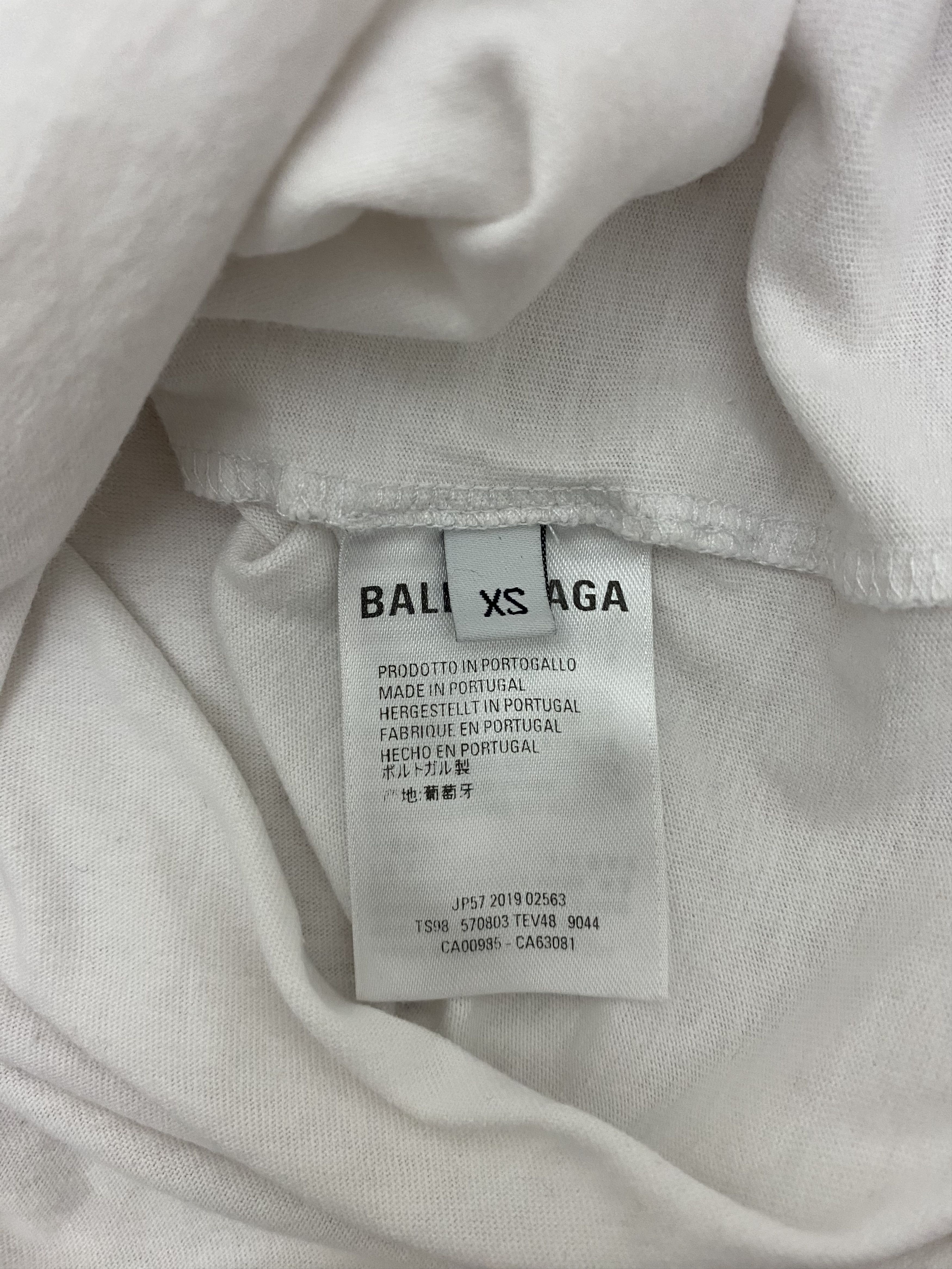 Balenciaga Oversized Balenciaga Interlock Distressed T Shirt Size US XS / EU 42 / 0 - 4 Thumbnail