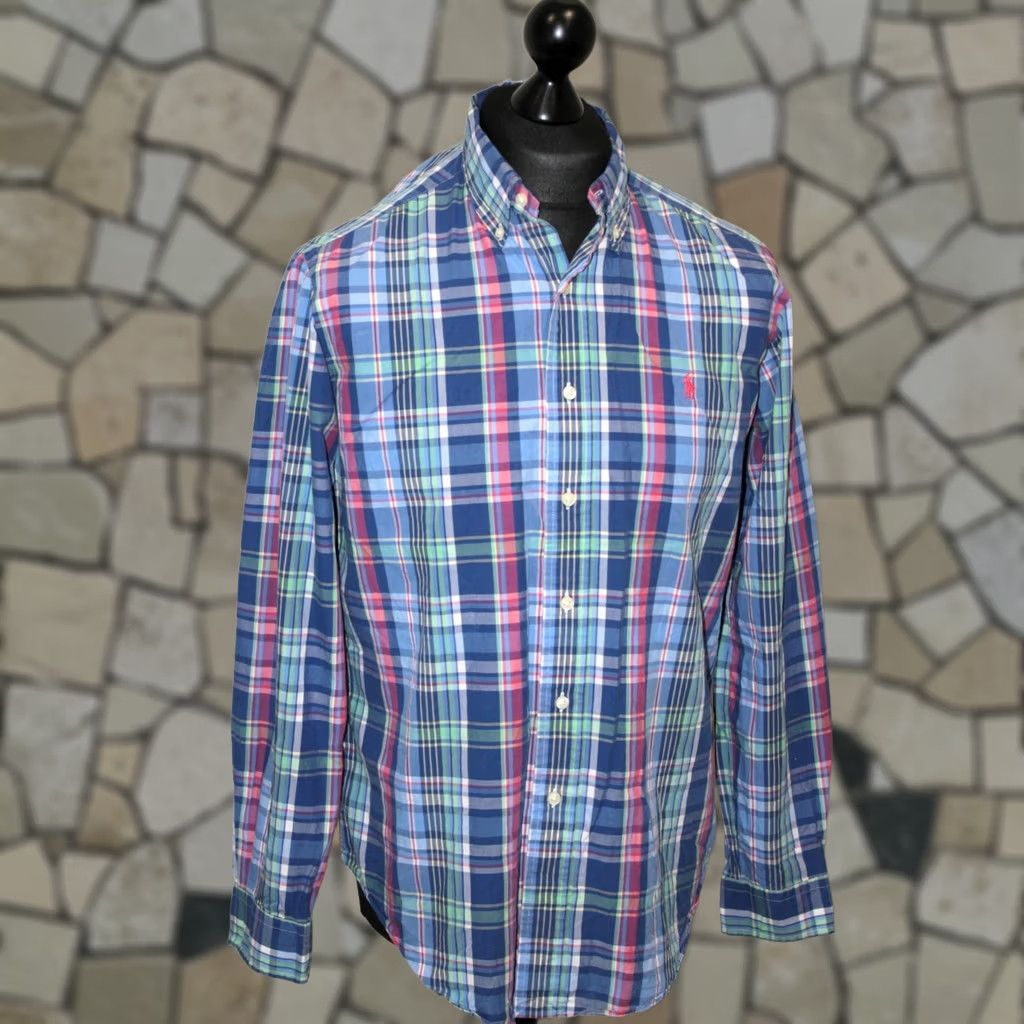 Ralph Lauren Ralph Lauren Polo Shirt Mens Check Cotton Size M Multicoloured Classic Fit Casual Shirt Size US M / EU 48-50 / 2 - 1 Thumbnail
