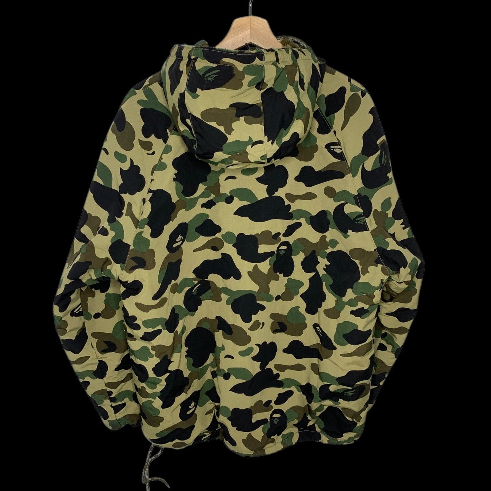 Bape OG 1st Camo Fleece Lined Anorak (Green) Size US L / EU 52-54 / 3 - 2 Thumbnail
