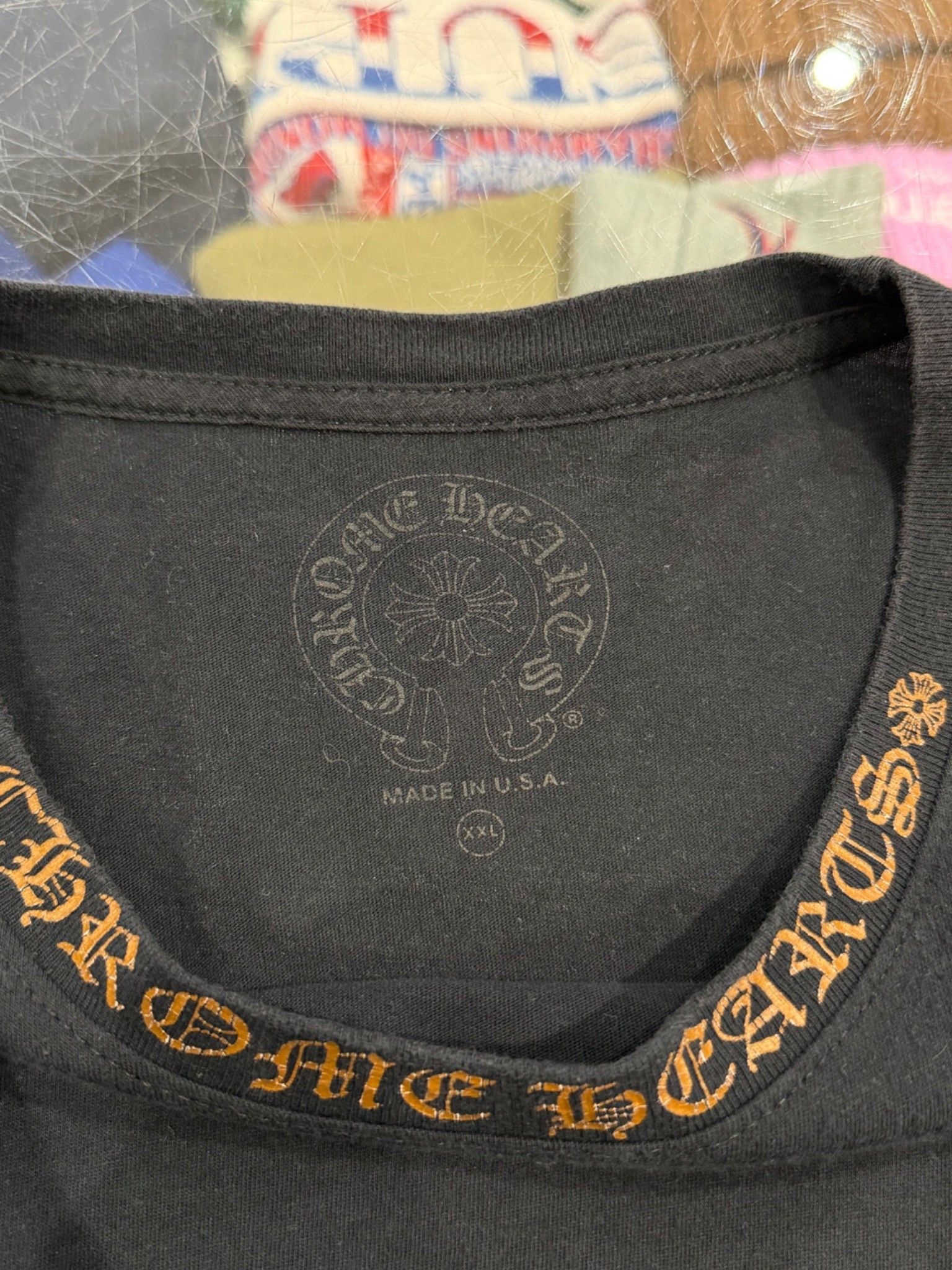 Chrome Hearts Chrome Hearts Collar Print T-shirt Black/Brown Size US XXL / EU 58 / 5 - 8 Thumbnail