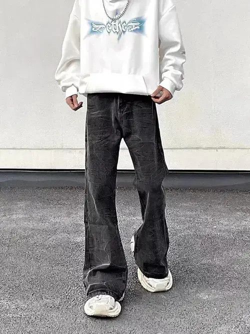VIBE Vintage washed corrugated bootcut jeans Size US 32 / EU 48 - 4 Thumbnail