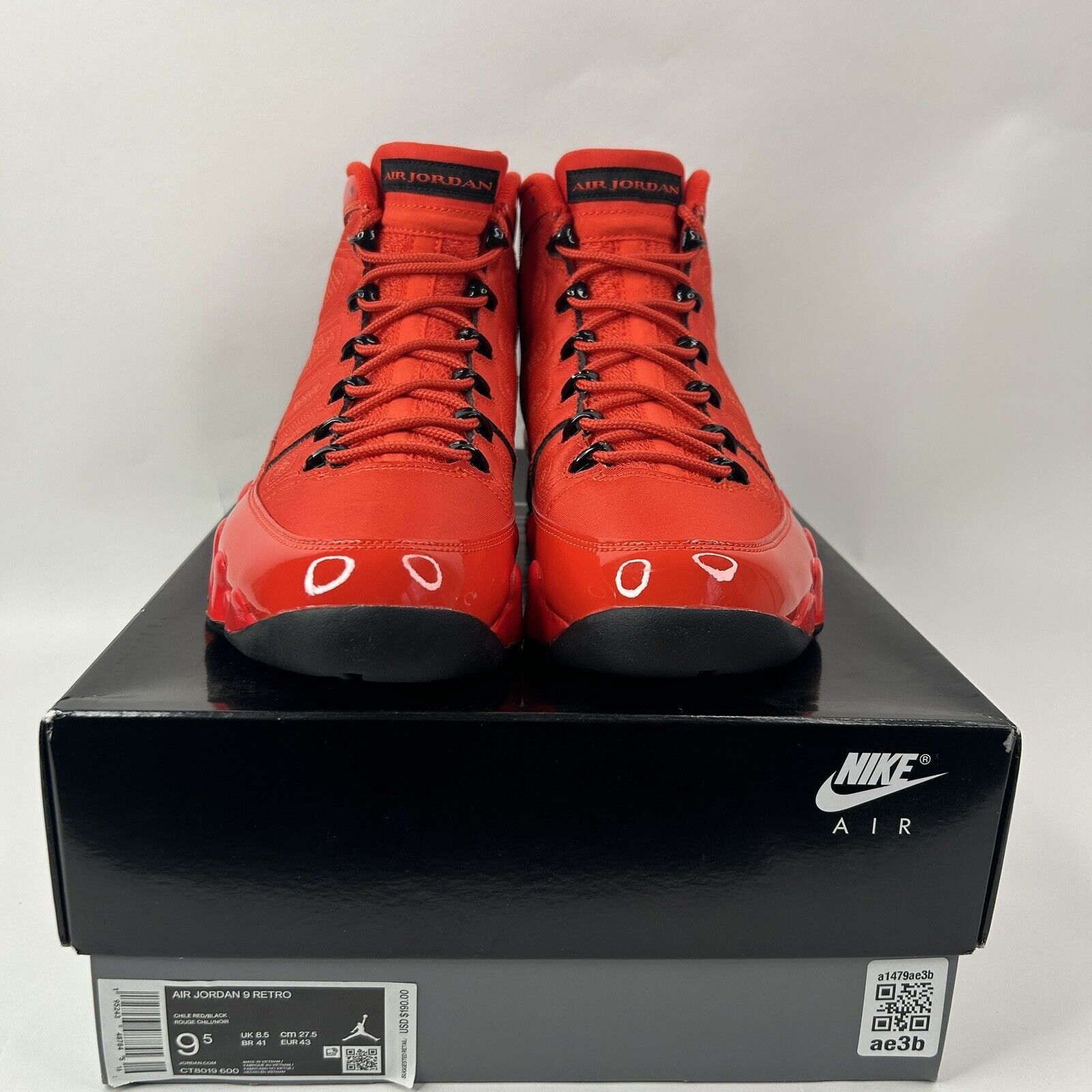 Nike Nike Air Jordan 9 Retro “Chile Red” 2024 Size US 9.5 / EU 42-43 - 2 Thumbnail