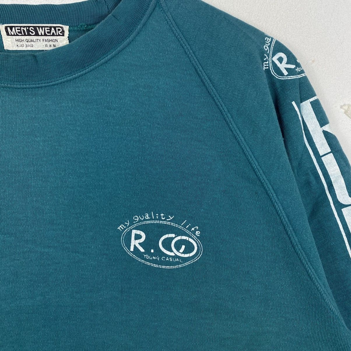 Vintage Vintage Rubicon R.CO Teal Sleeve Print Sweatshirt Japan L Size US L / EU 52-54 / 3 - 4 Thumbnail