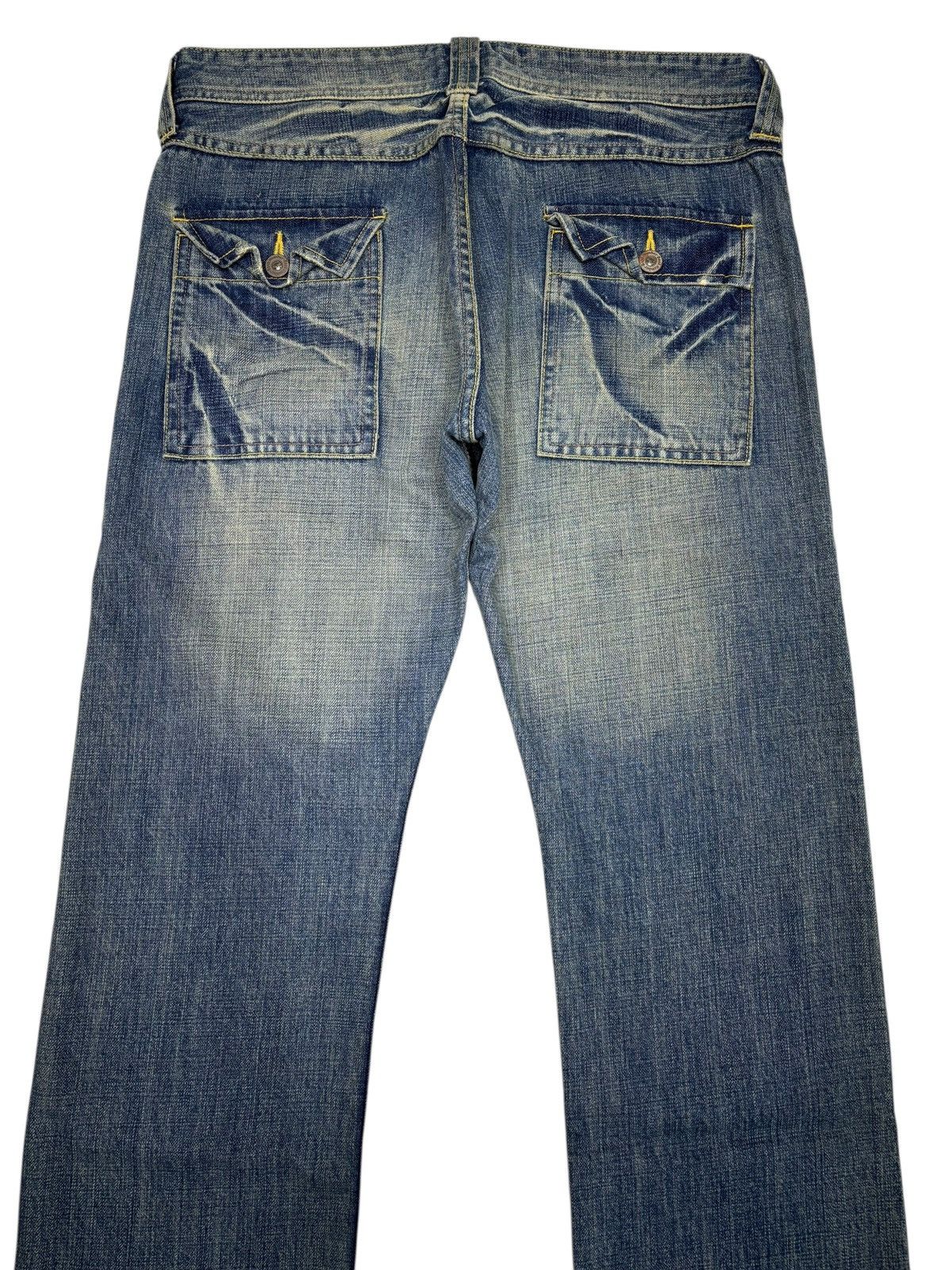 Kapital Vintage Japanese Back Number Mud Wash Bush Jeans Size US 32 / EU 48 - 6 Thumbnail