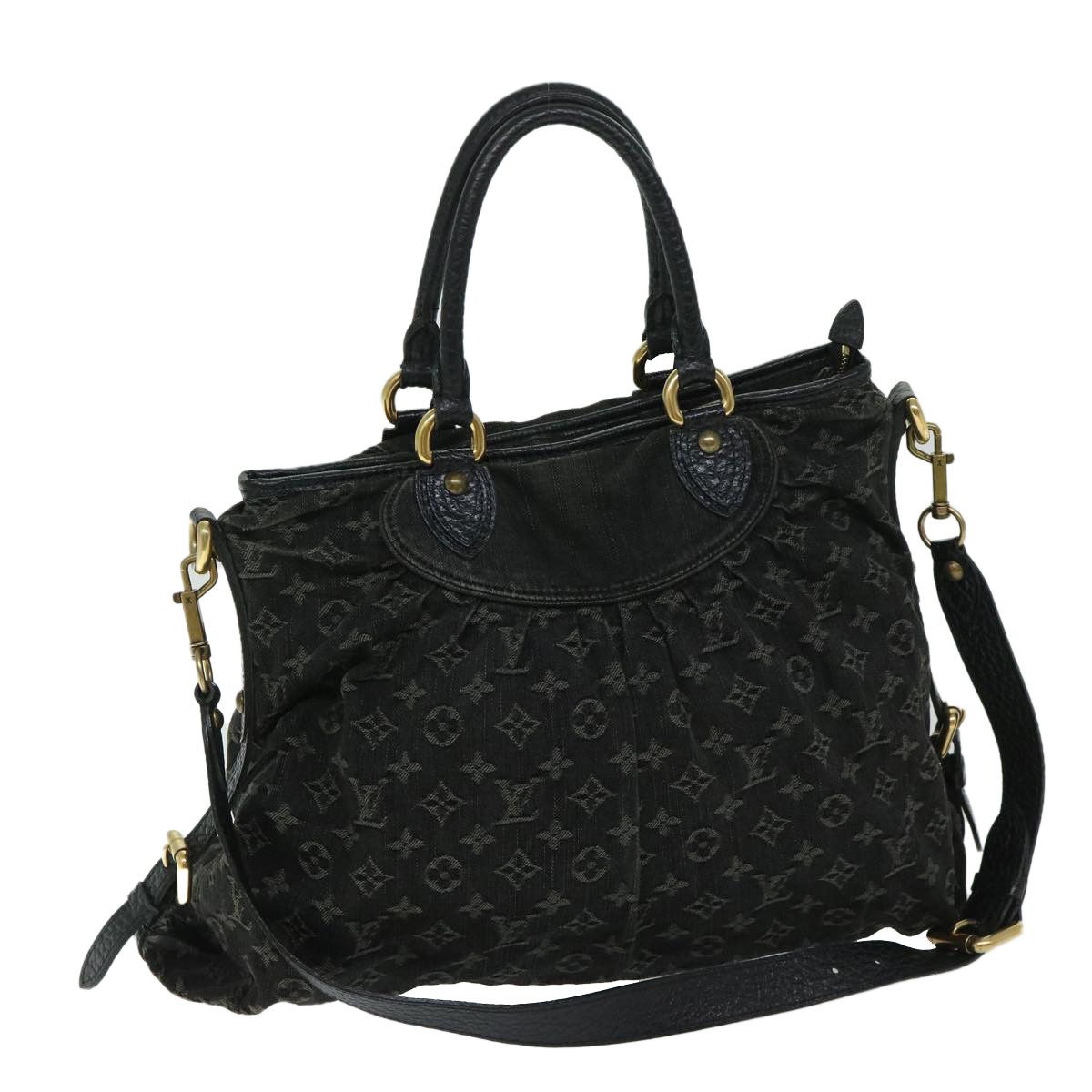 Louis Vuitton Louis Vuitton Monogram Denim Neo Cabby Mm Bag 2way Black 