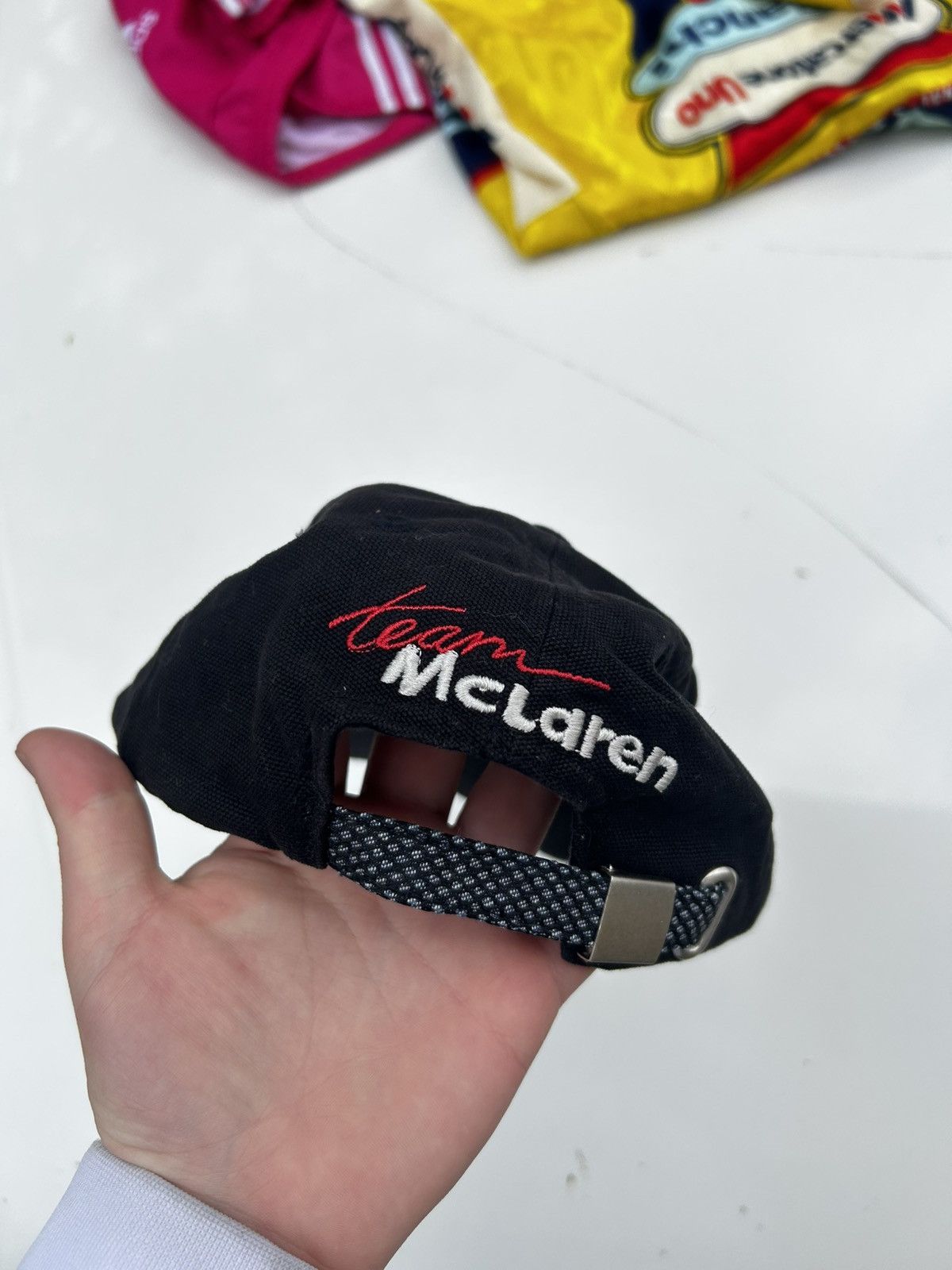 Malcolm McLaren × Vintage Rare Vintage 90 West McLaren Mercedes formula 1 Cap retro Size ONE SIZE - 4 Thumbnail