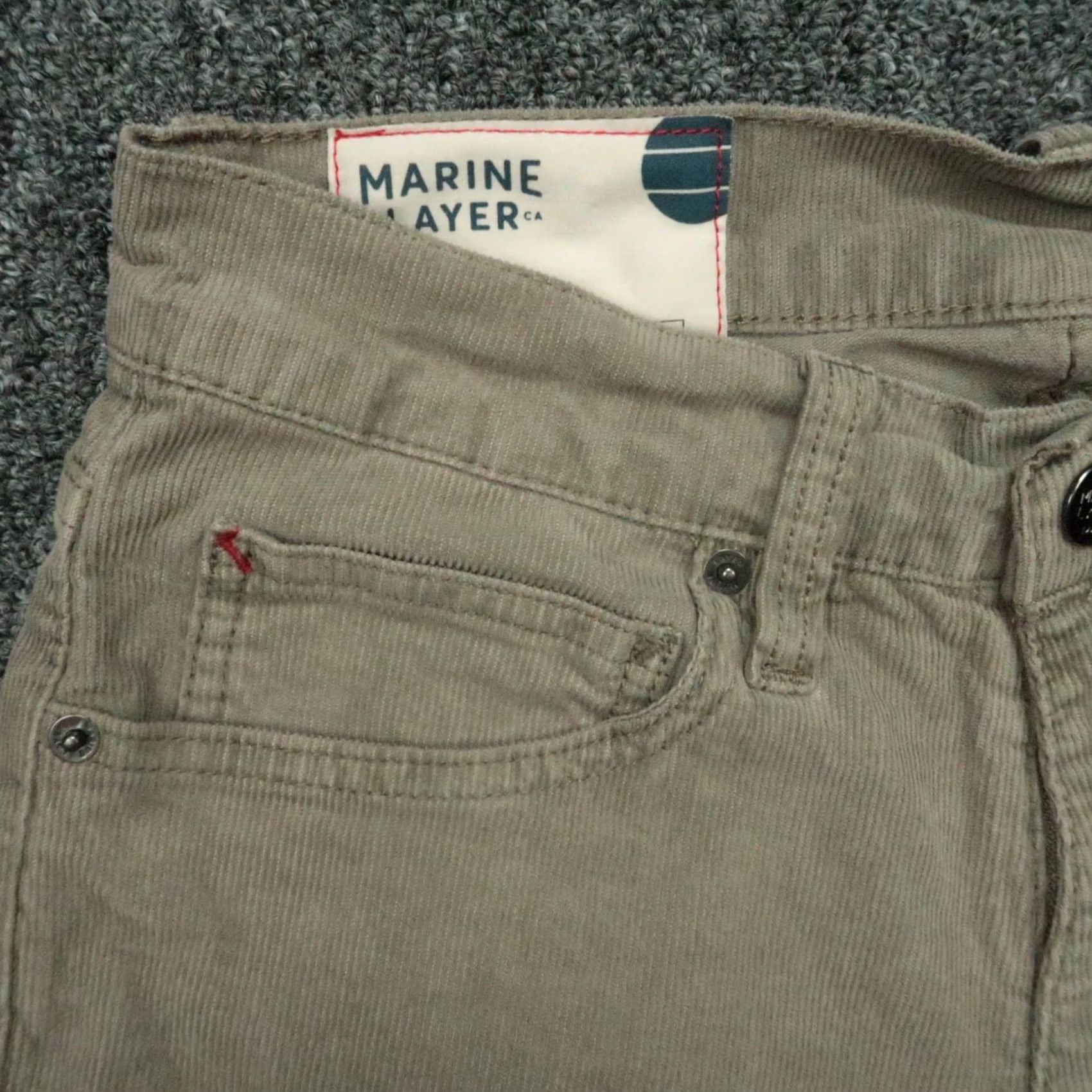 Marine Layer Marine Layer Pants Mens 30x30 Brown Tan Cambridge Cord 5 Pocket Straight Chino Corduroy Regular Slim? Size US 30 / EU 46 - 3 Thumbnail