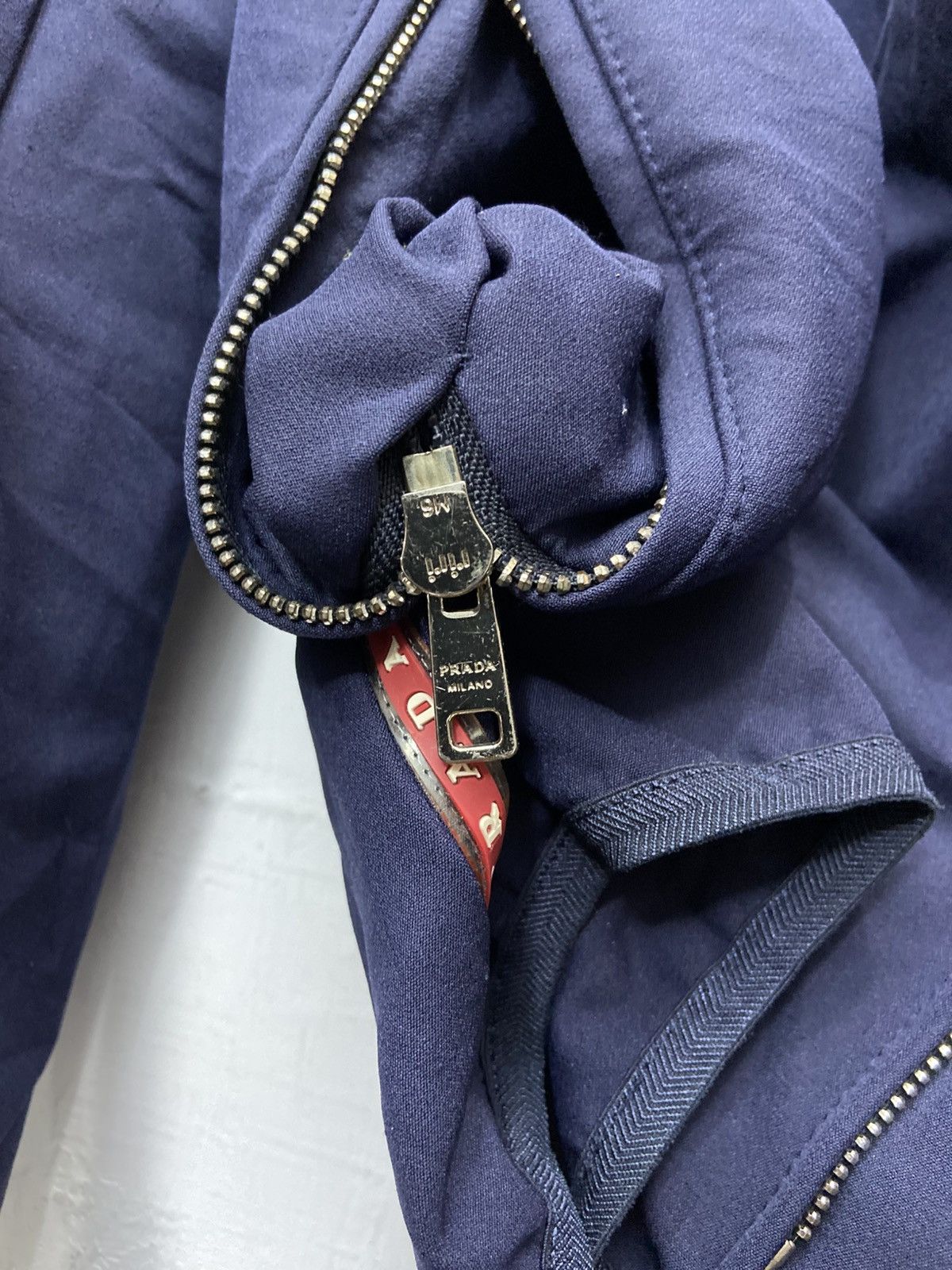 Prada Prada Linea Rossa Full Zip Hoodie Cotton Nylon Size US L / EU 52-54 / 3 - 21 Thumbnail