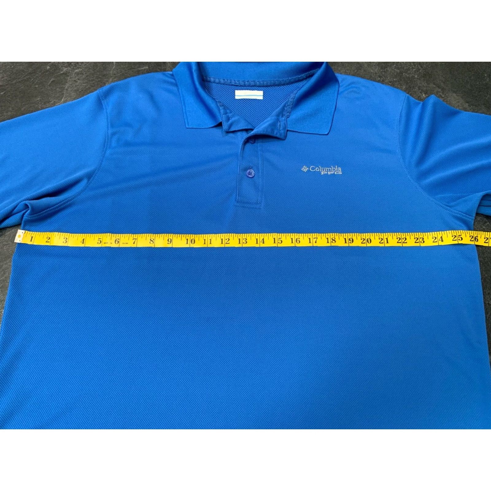 Vintage VINTAGE Columbia PFG Men’s Short Sleeve Polo Shirt 2XL Blue Fishing Sweat Activated Cooling Men Size US XXL / EU 58 / 5 - 5 Thumbnail