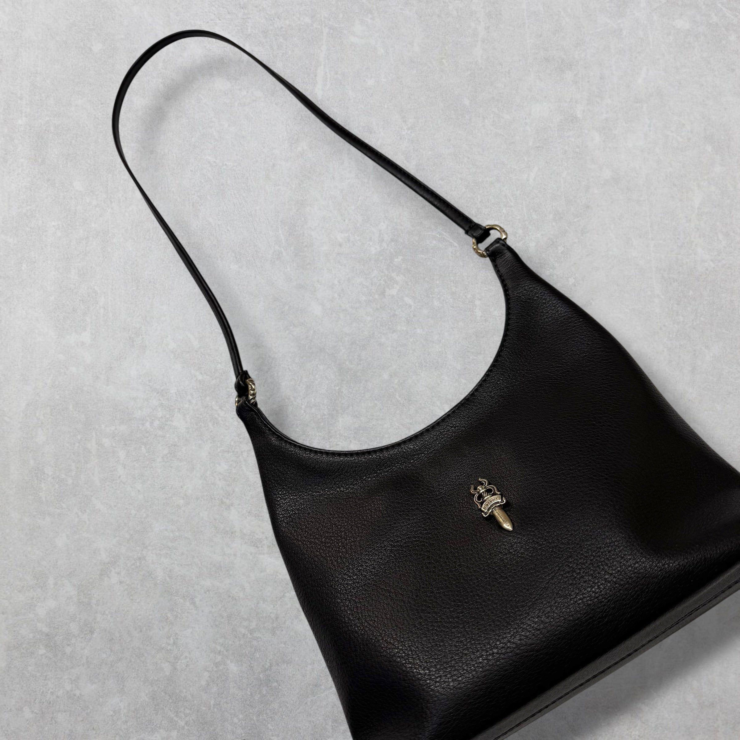 Chrome Hearts Chrome Hearts VIV Dagger Black Leather Handbag Size ONE SIZE - 1 Thumbnail