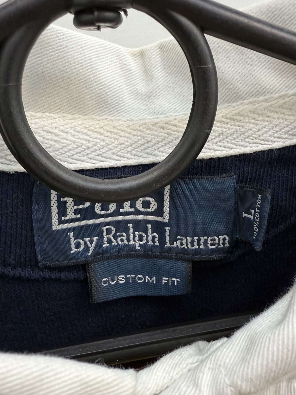 Polo Ralph Lauren Vintage Polo Ralph Lauren Logo Striped Rugby Pullover Shirt Size US L / EU 52-54 / 3 - 3 Thumbnail