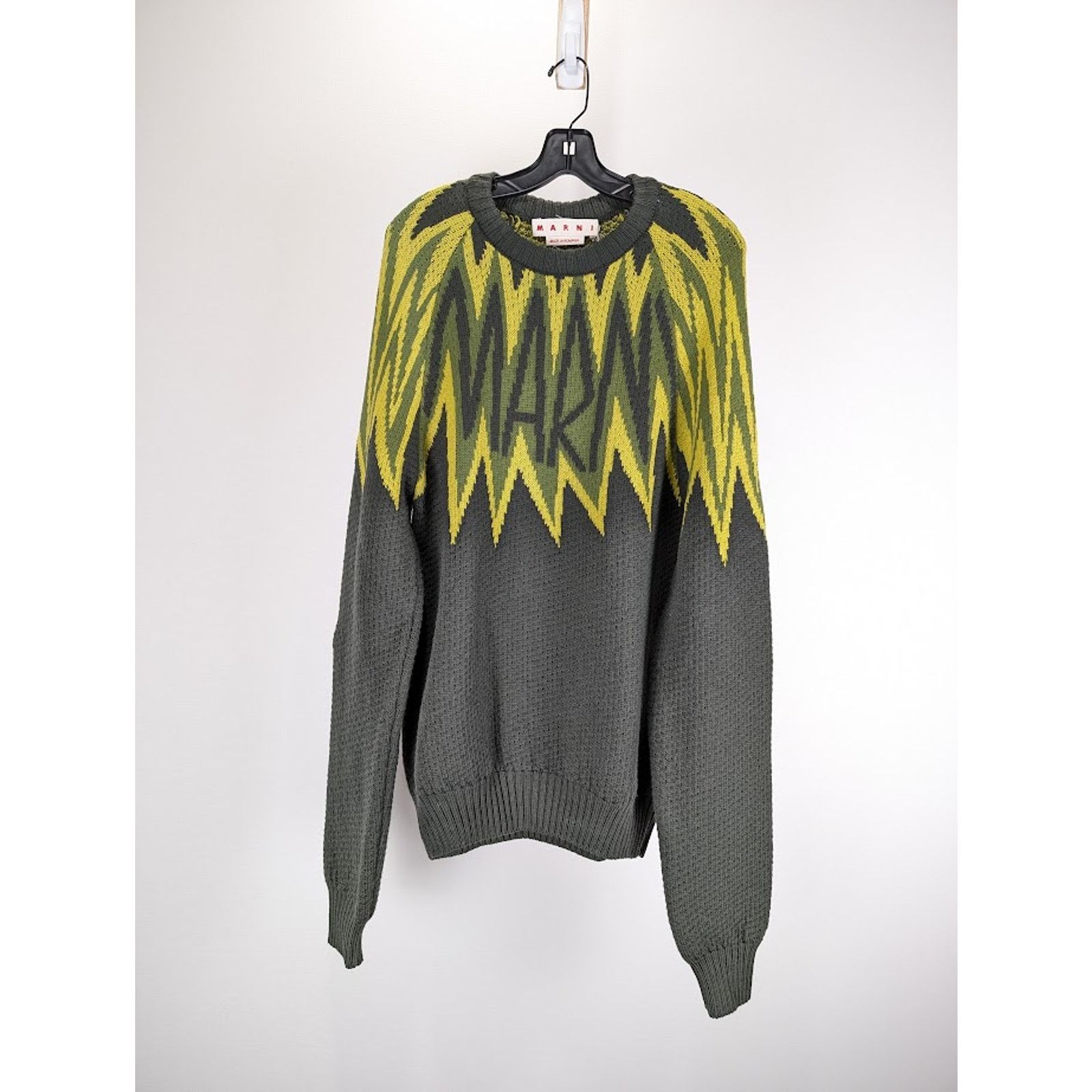 Marni o1rshd1 Fire Island Logo WV Gauge in Leav Green Size US L / EU 52-54 / 3 - 1 Thumbnail
