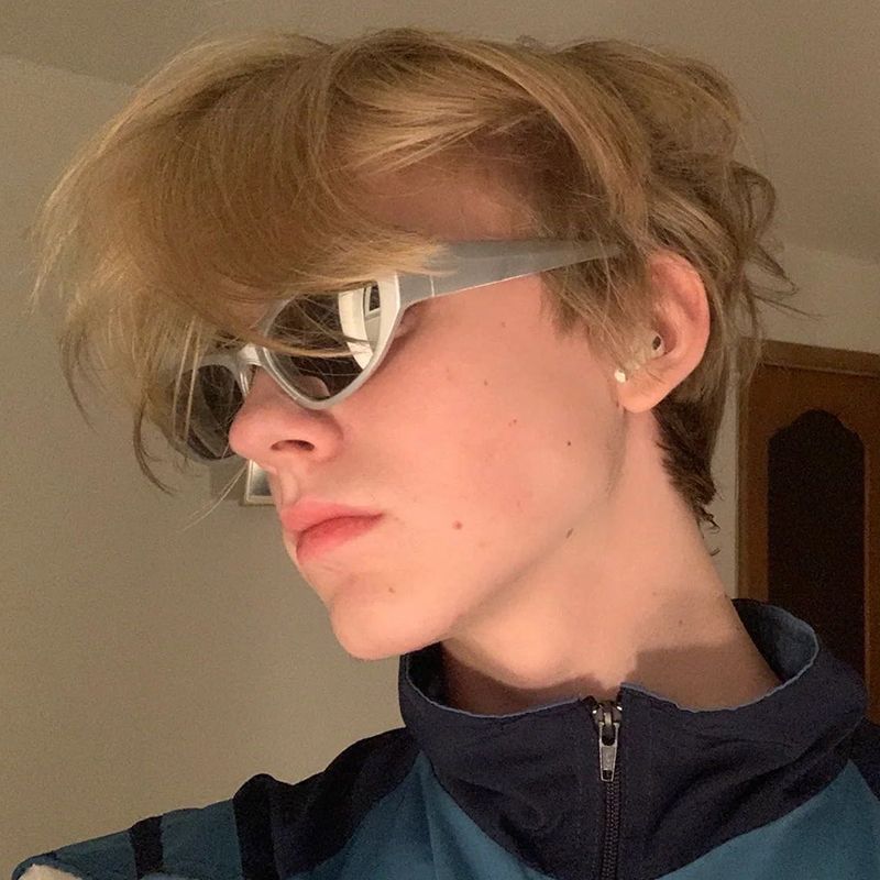 Electric Visual Retro Street ins style custom avant-garde sunglasses Size ONE SIZE - 3 Thumbnail