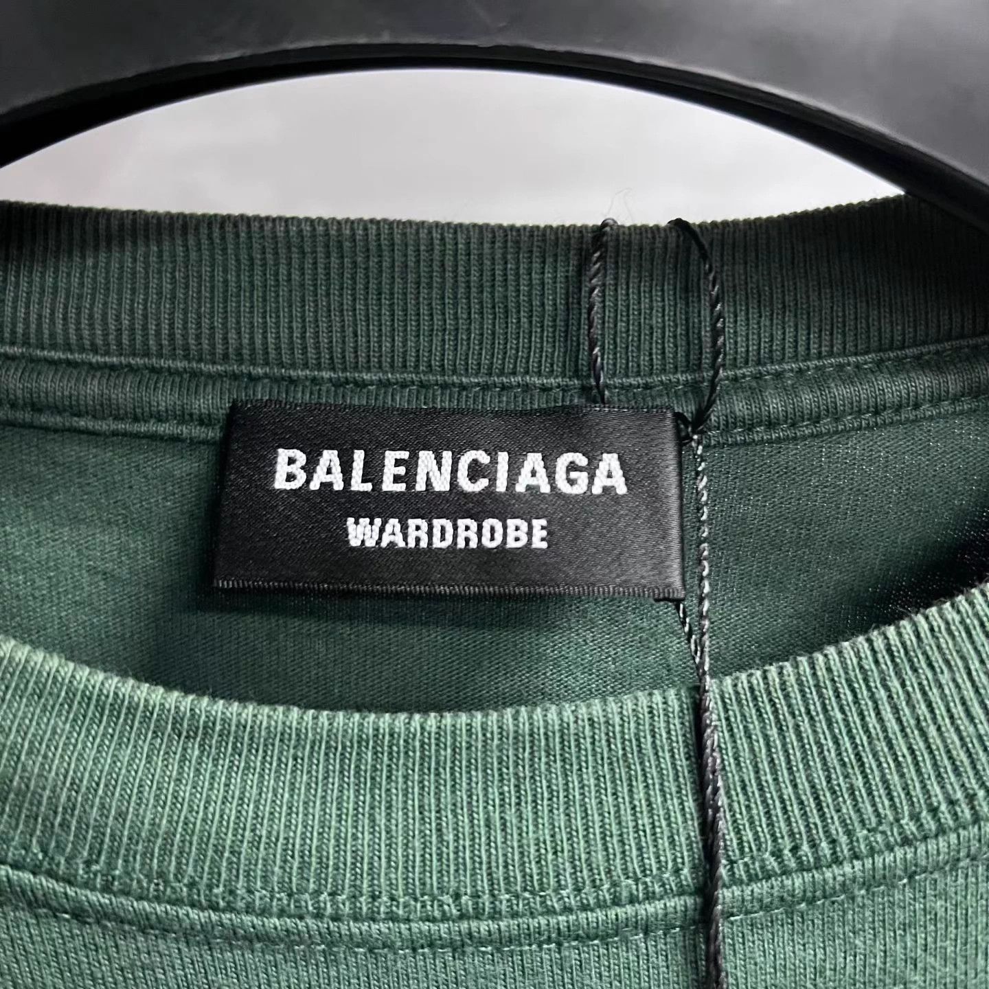 Balenciaga Balenciaga Deep Green Logo Print Crew Short Sleeve S Tee Size US S / EU 44-46 / 1 - 3 Thumbnail
